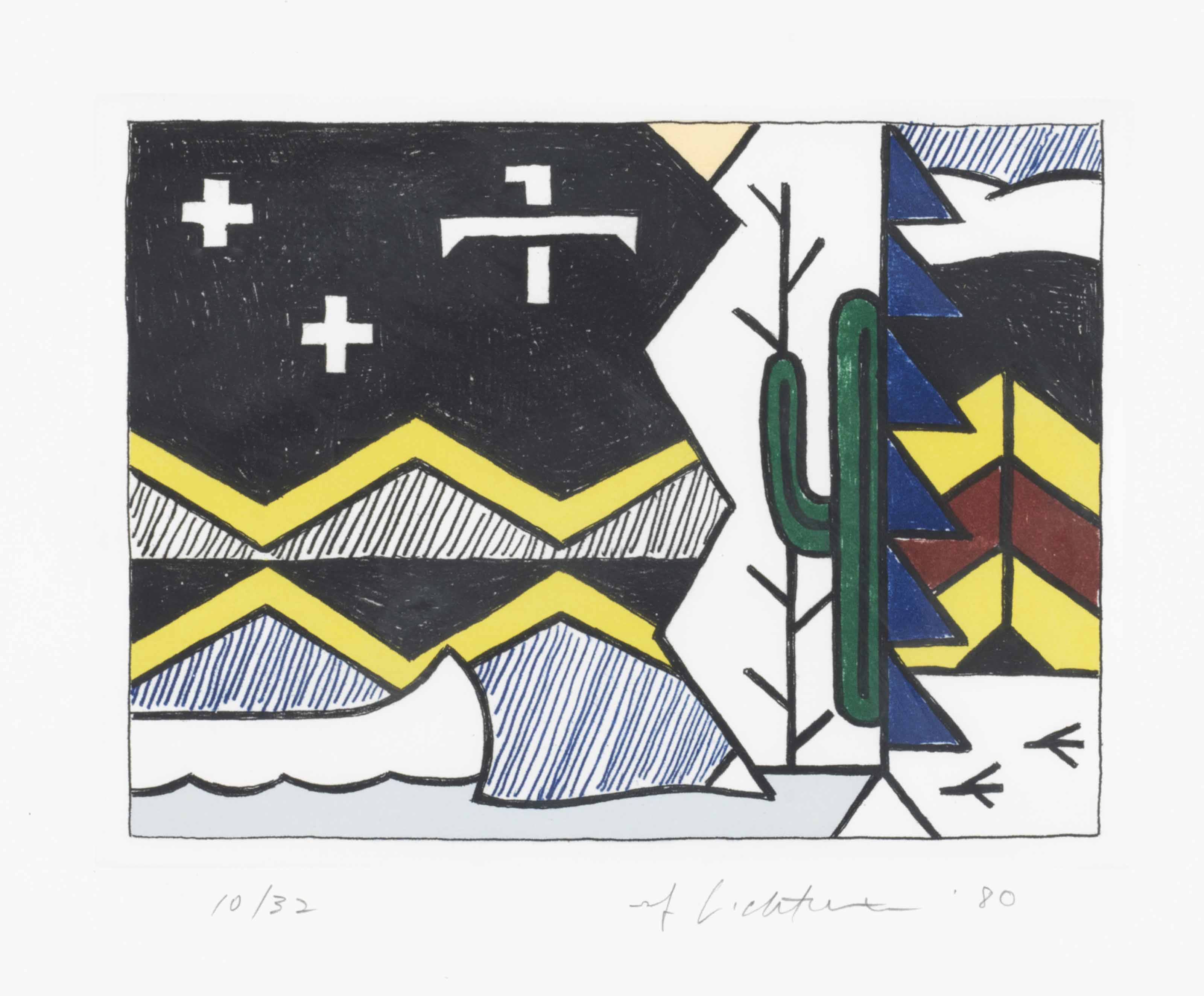 Roy Lichtenstein — Ночная сцена