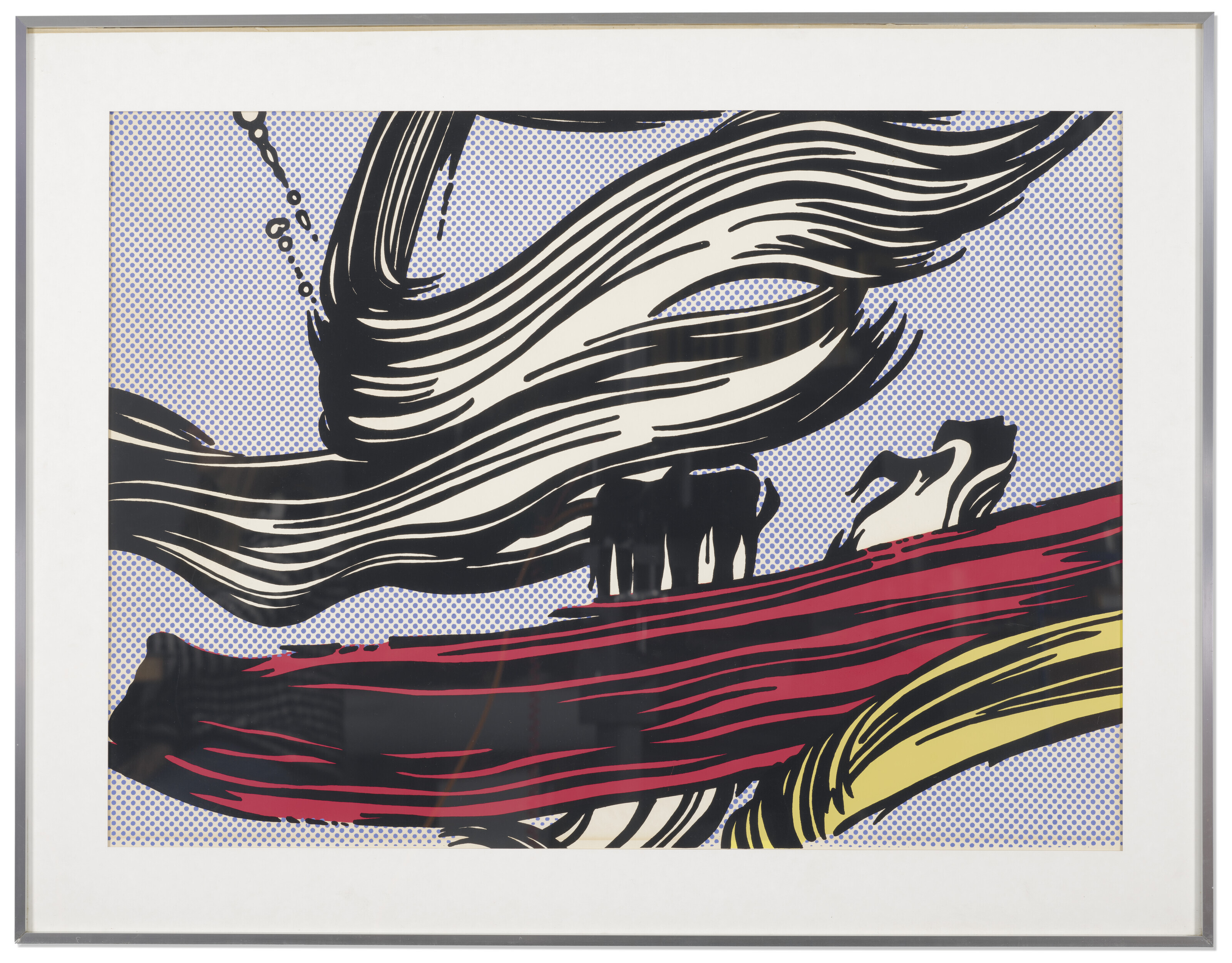 Roy Lichtenstein — Плакат с мазками кисти, изображение 2