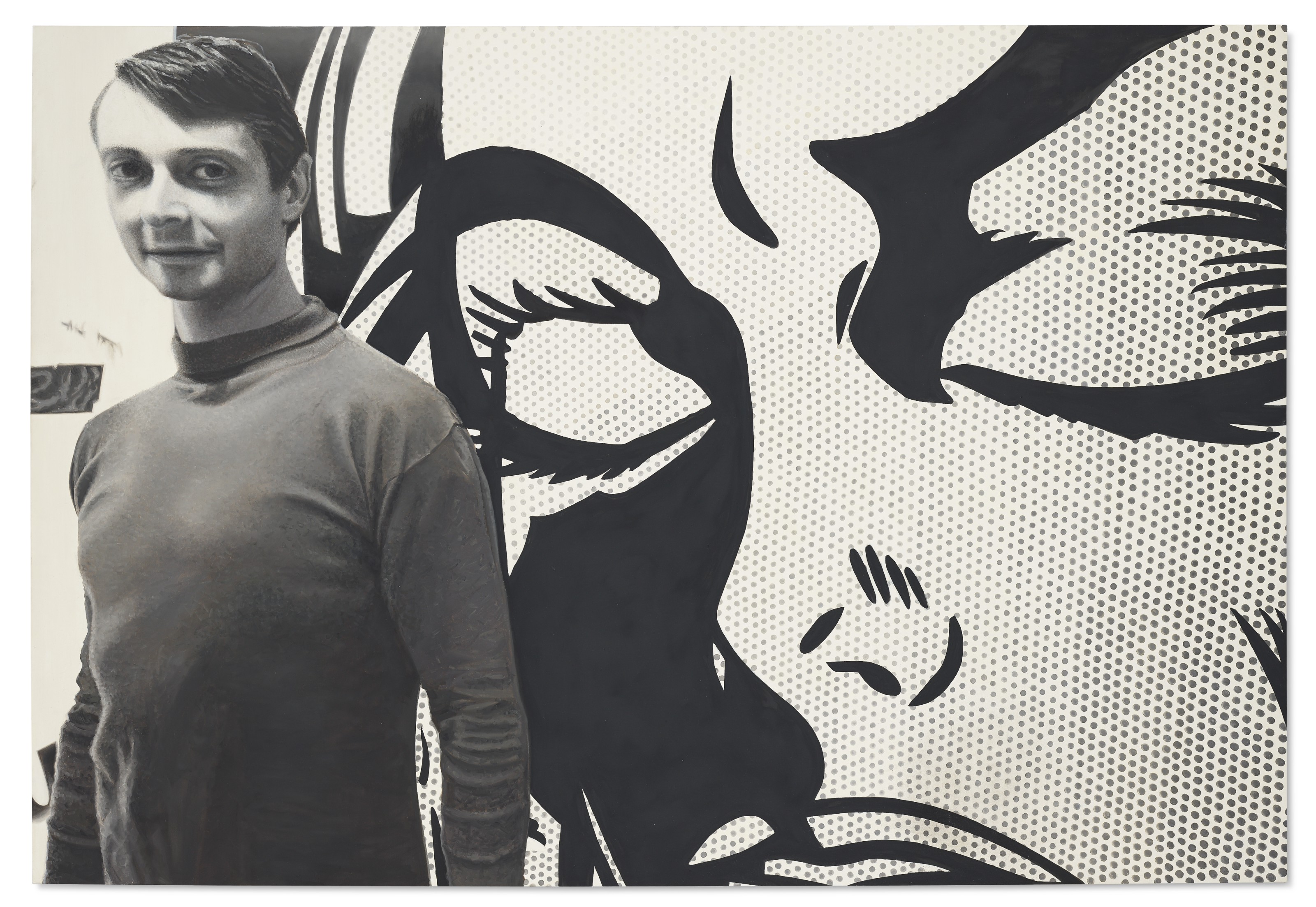 Roy Lichtenstein — Рой Лихтенштейн в своей студии, 1964 год