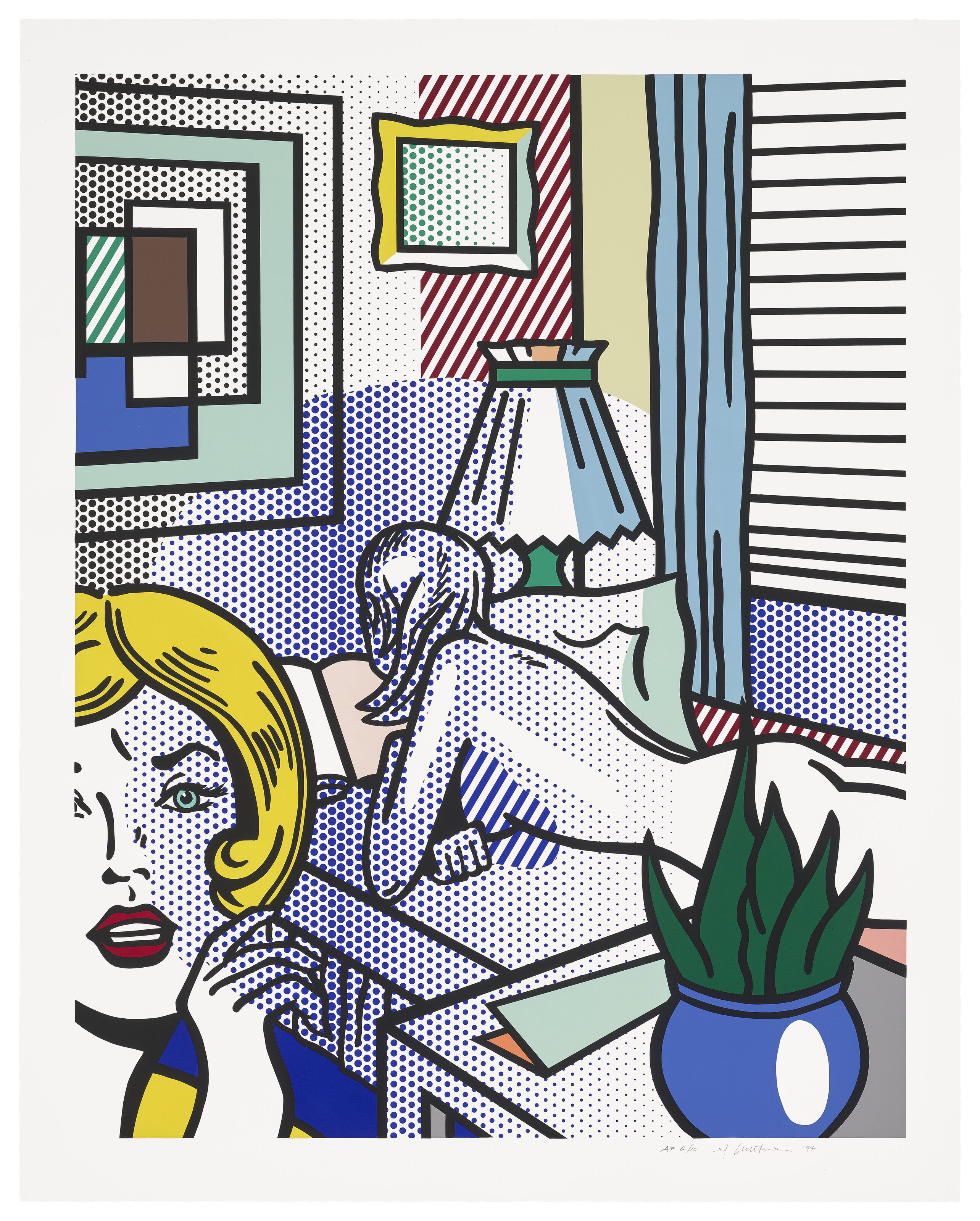 Roy Lichtenstein — Соседи по комнате, из "Обнаженной натуры"