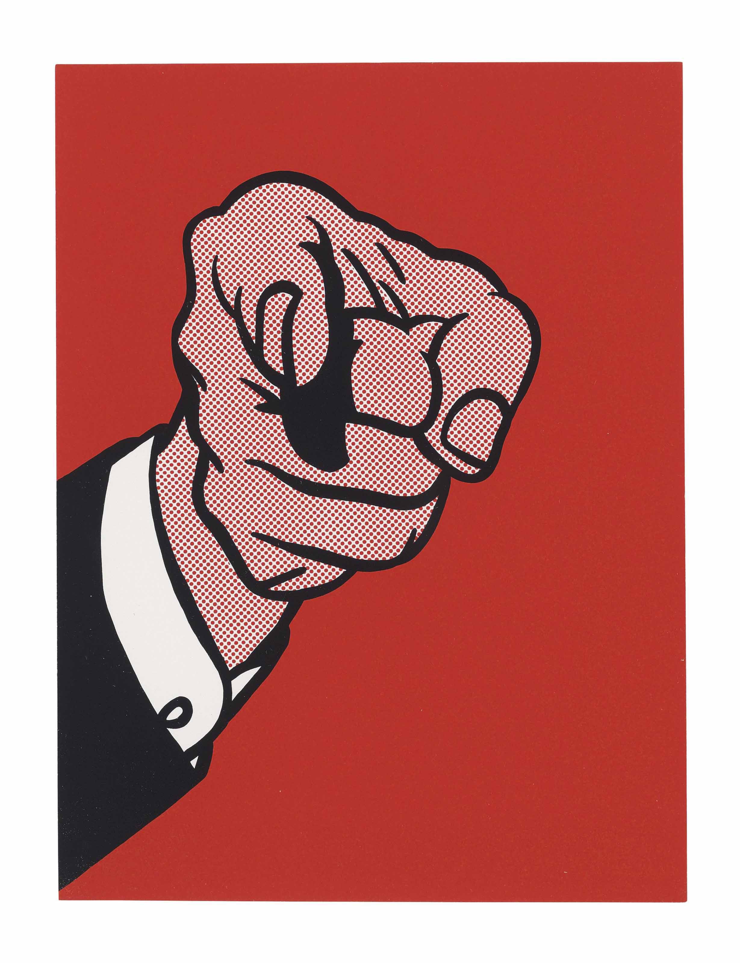 Roy Lichtenstein — Показывающий палец, из портфолио коллекции New York Collection for Stockholm.