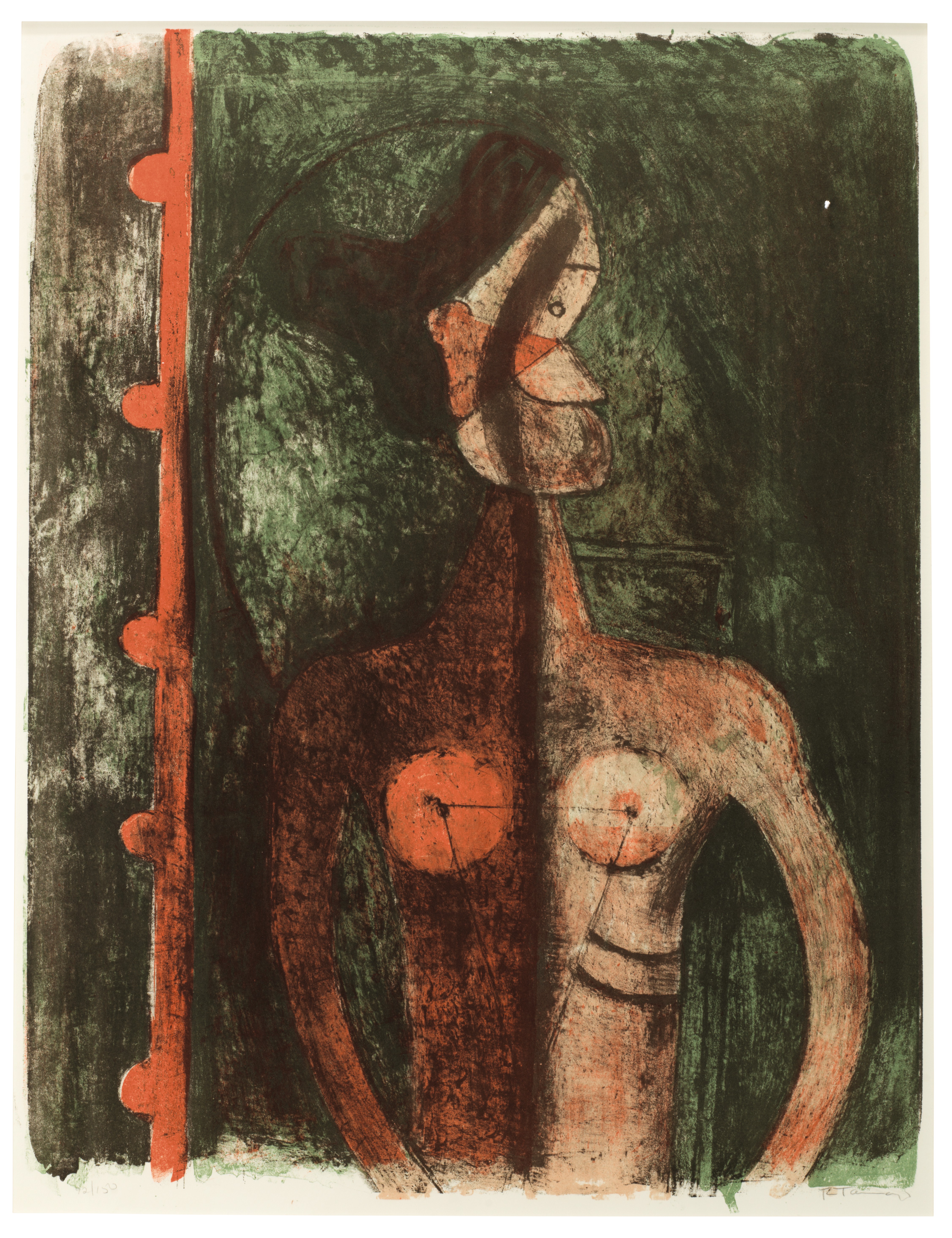 Rufino Tamayo — Мухерес : 16 тарелок, изображение 3