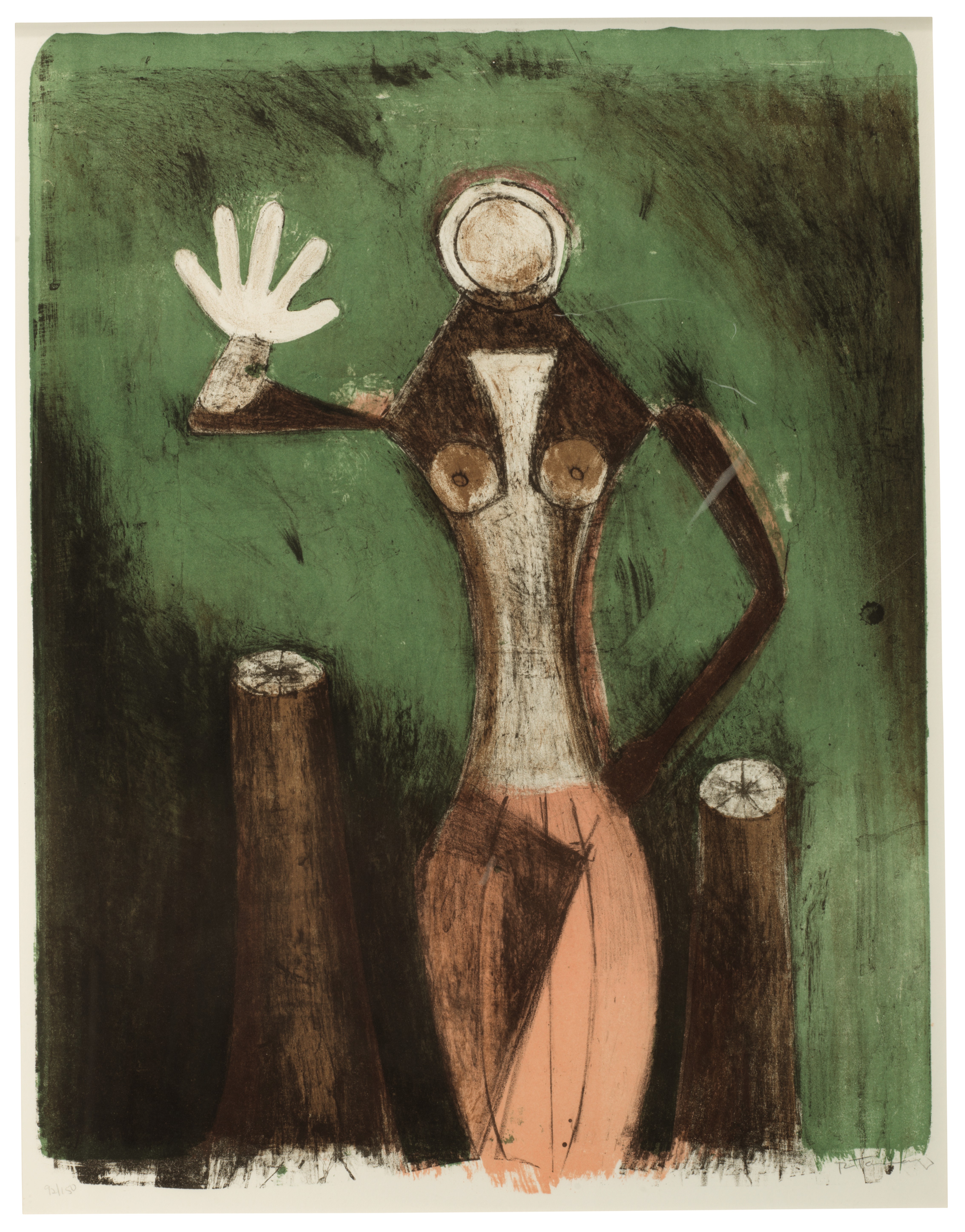 Rufino Tamayo — Мухерес : 16 тарелок, изображение 9