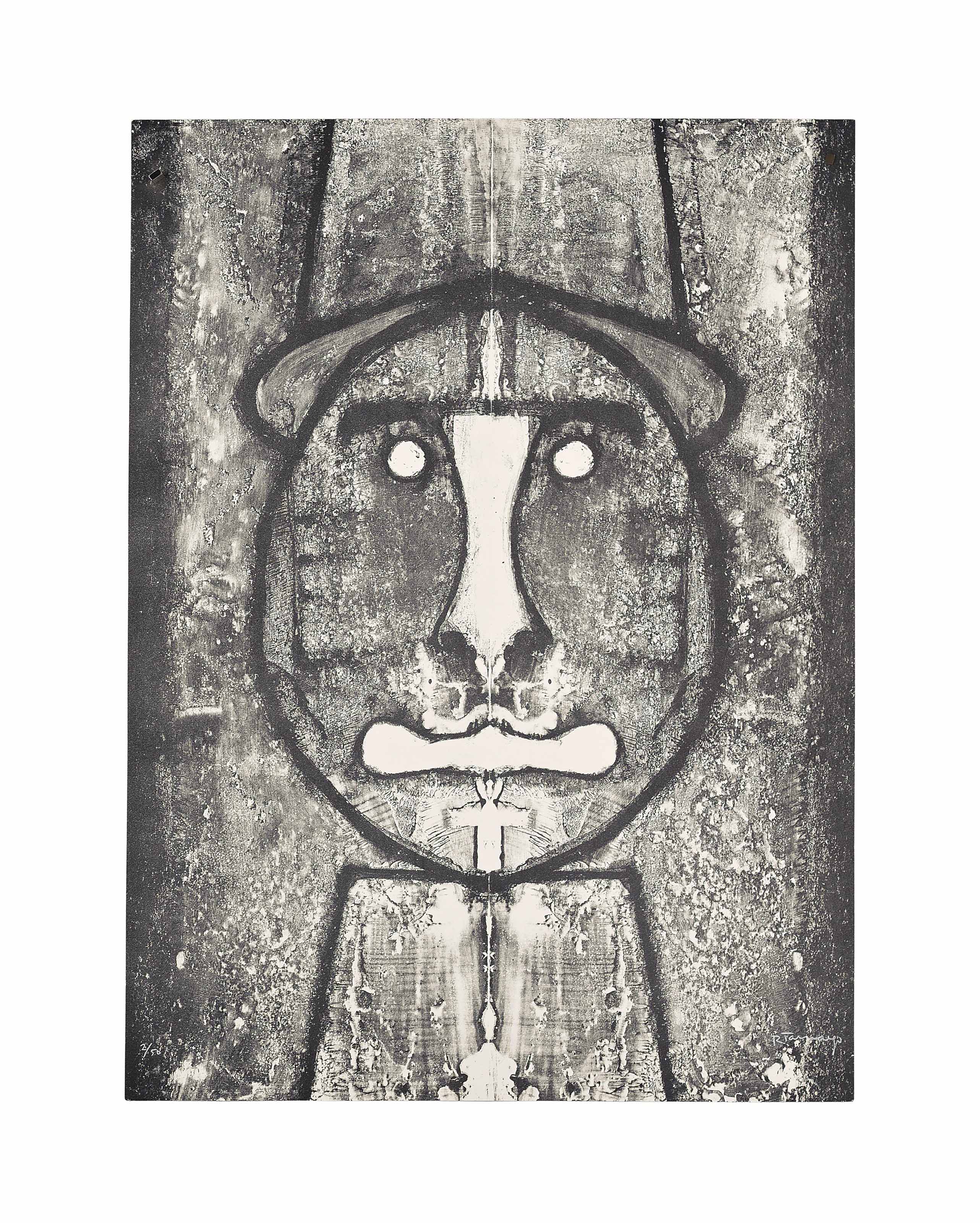 Rufino Tamayo — Кабеса-ан-Рохо, от: Руфино Тамайо, 15 литографий