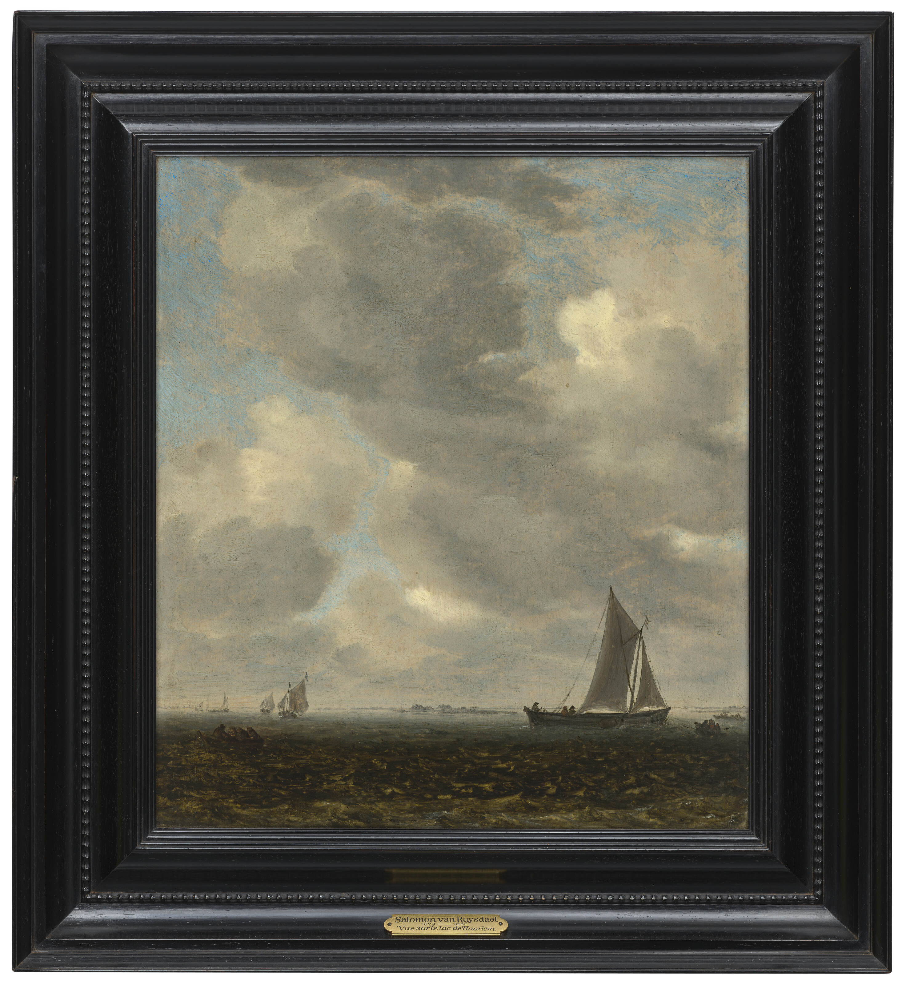 Salomon Van Ruysdael — Сцена в устье реки с отдаленным видом на Харлем; и сцена в устье реки с легким судоходством, изображение 6