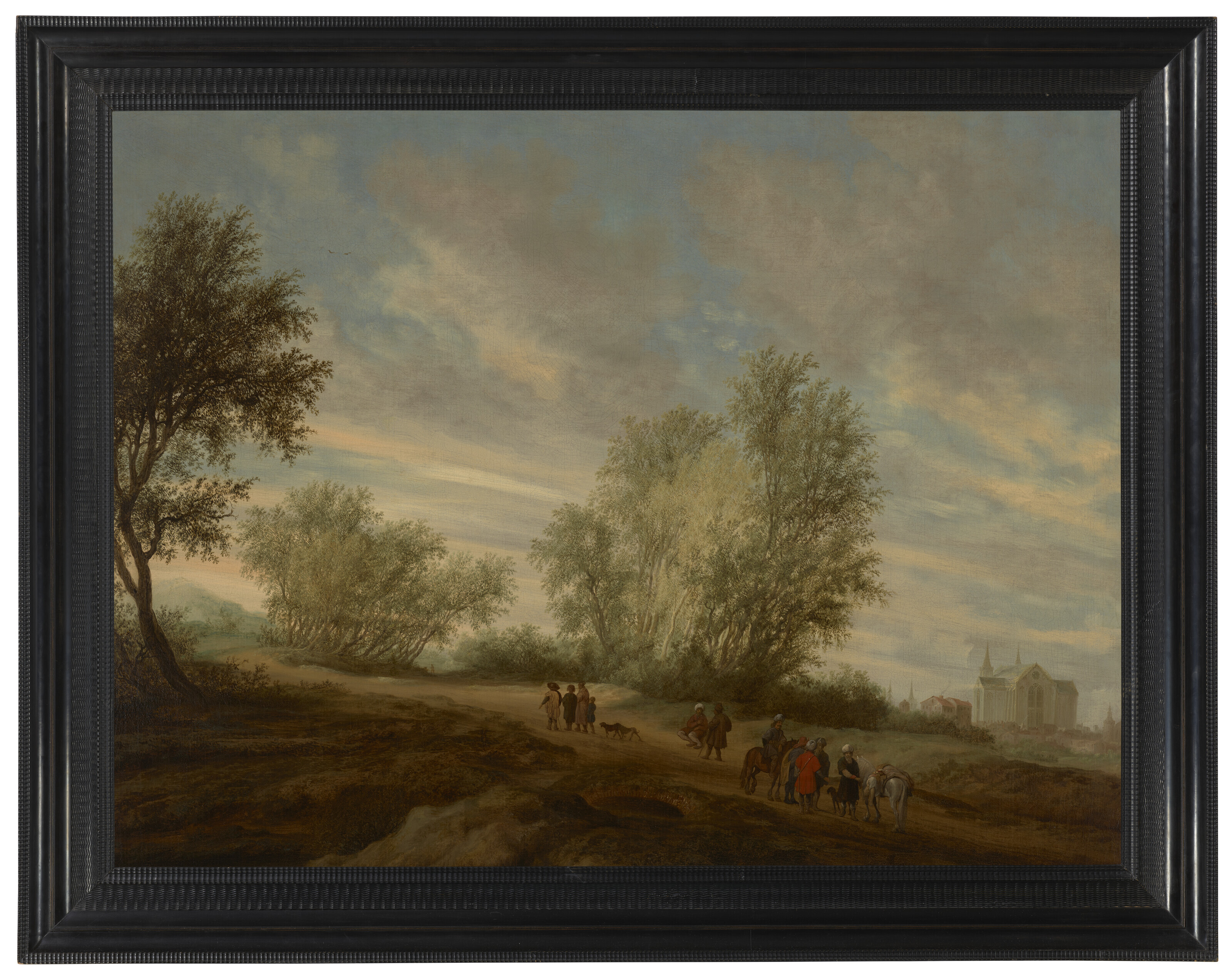 Salomon Van Ruysdael — Лесистый пейзаж с наложницей, которую левит привез из Гивы, изображение 2