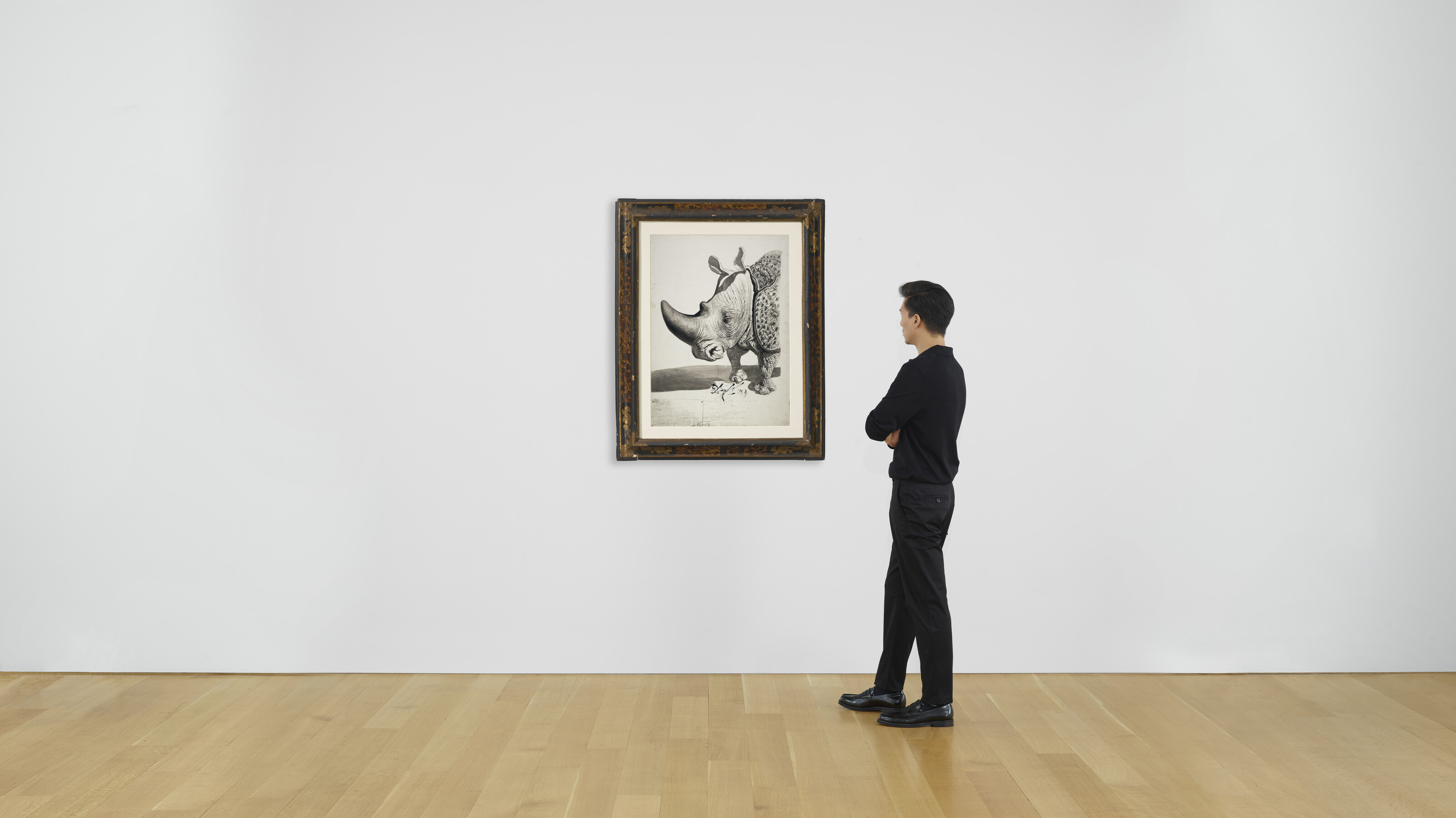 Salvador Dalí — Носорог (прямая сторона); Этюд для носорога (оборотная сторона), изображение 4