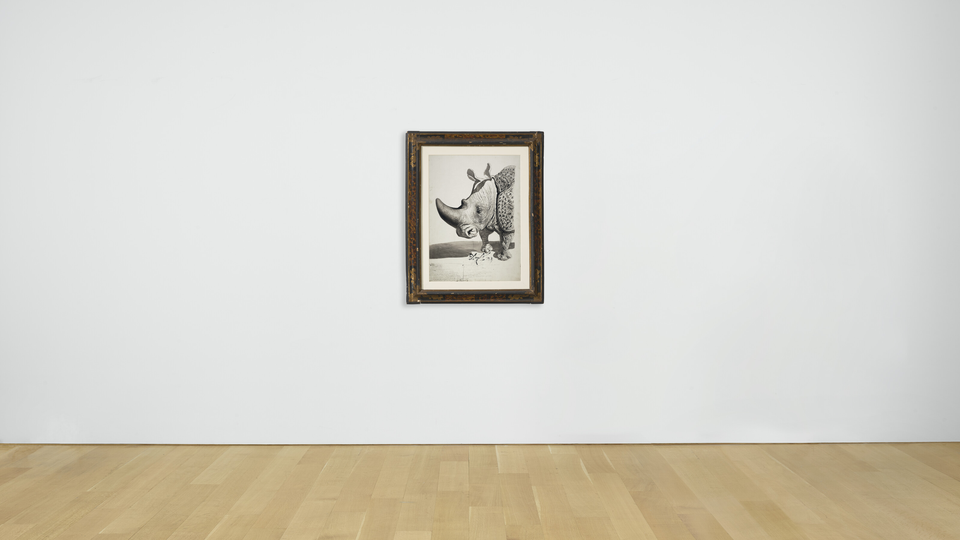Salvador Dalí — Носорог (прямая сторона); Этюд для носорога (оборотная сторона), изображение 5