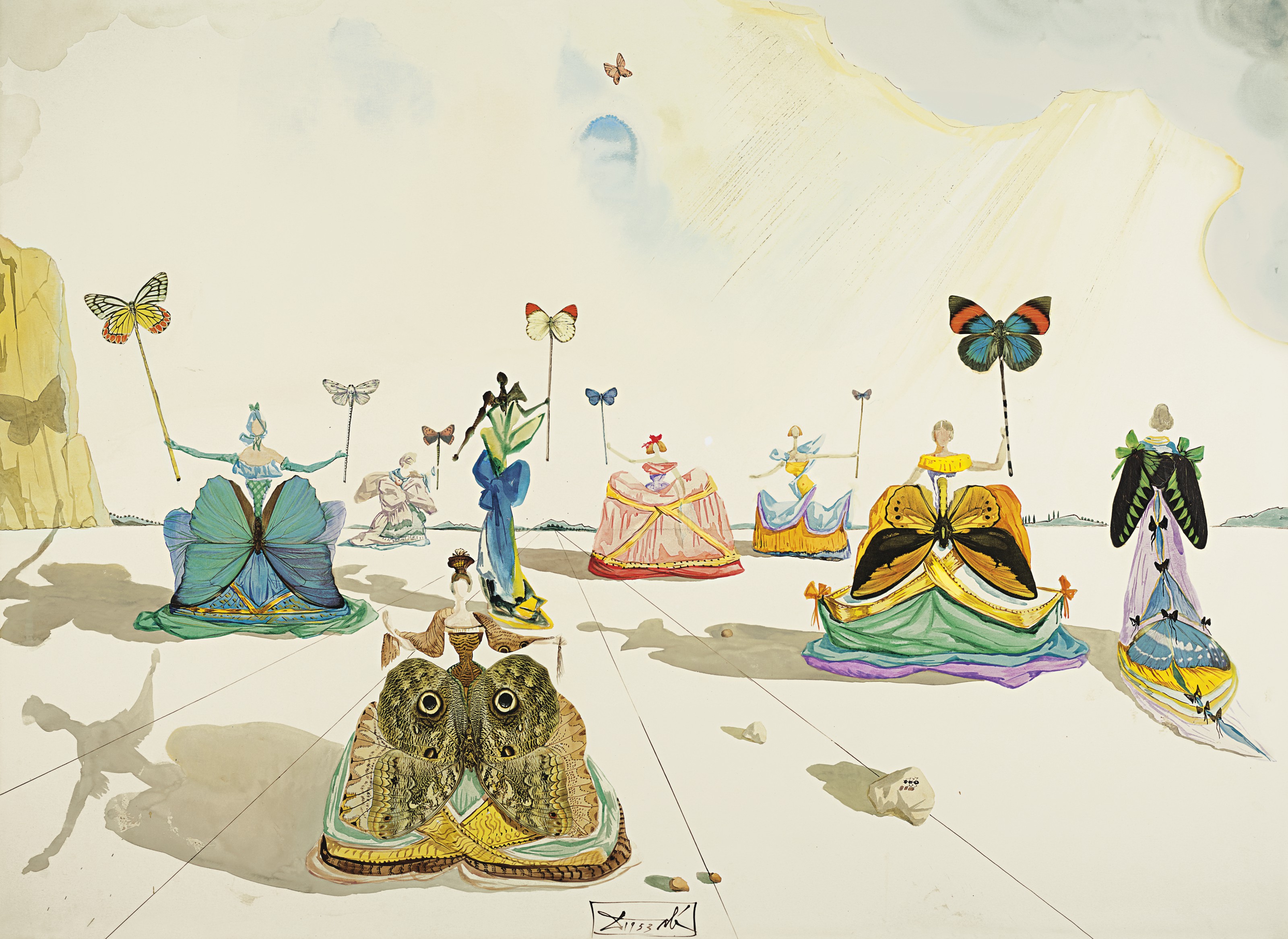Salvador Dalí — Женщины с папильонками, изображение 2