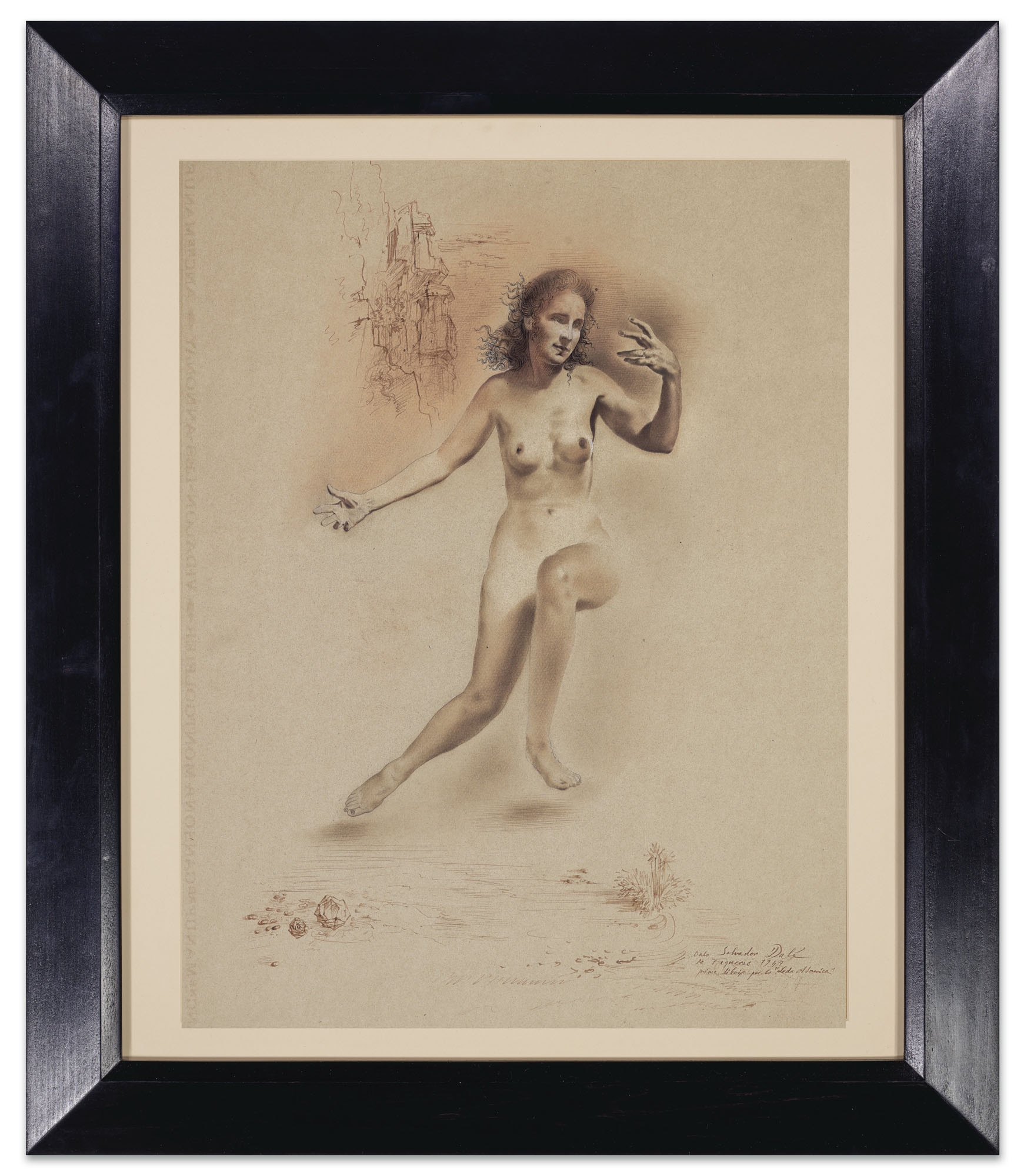 Salvador Dalí — Леда Атомика, грунтовка dibujo ( первый рисунок ), изображение 2