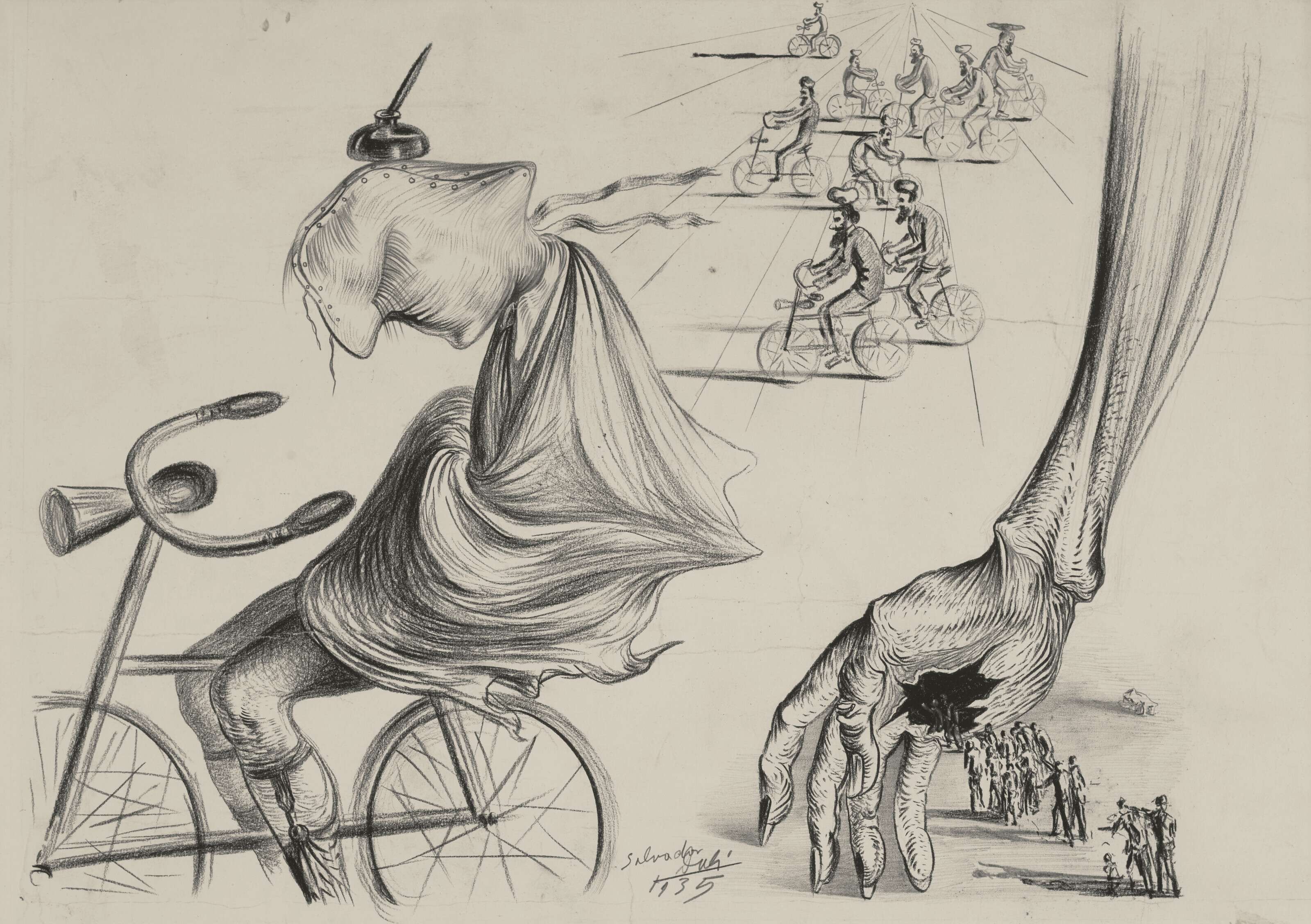 Salvador Dalí — Иллюстрация к статье Сальвадора Дали "Американский город, снятый Дали днем и ночью", изображение 1