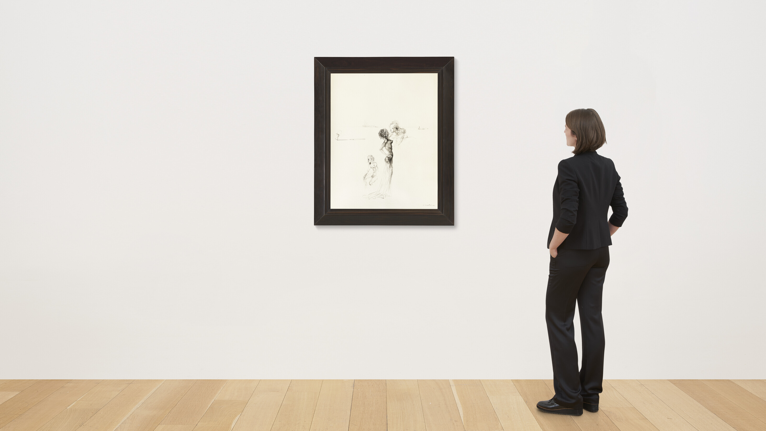 Salvador Dalí — Женщина наедине с розой, бюст женщины и вийярд ну, изображение 3