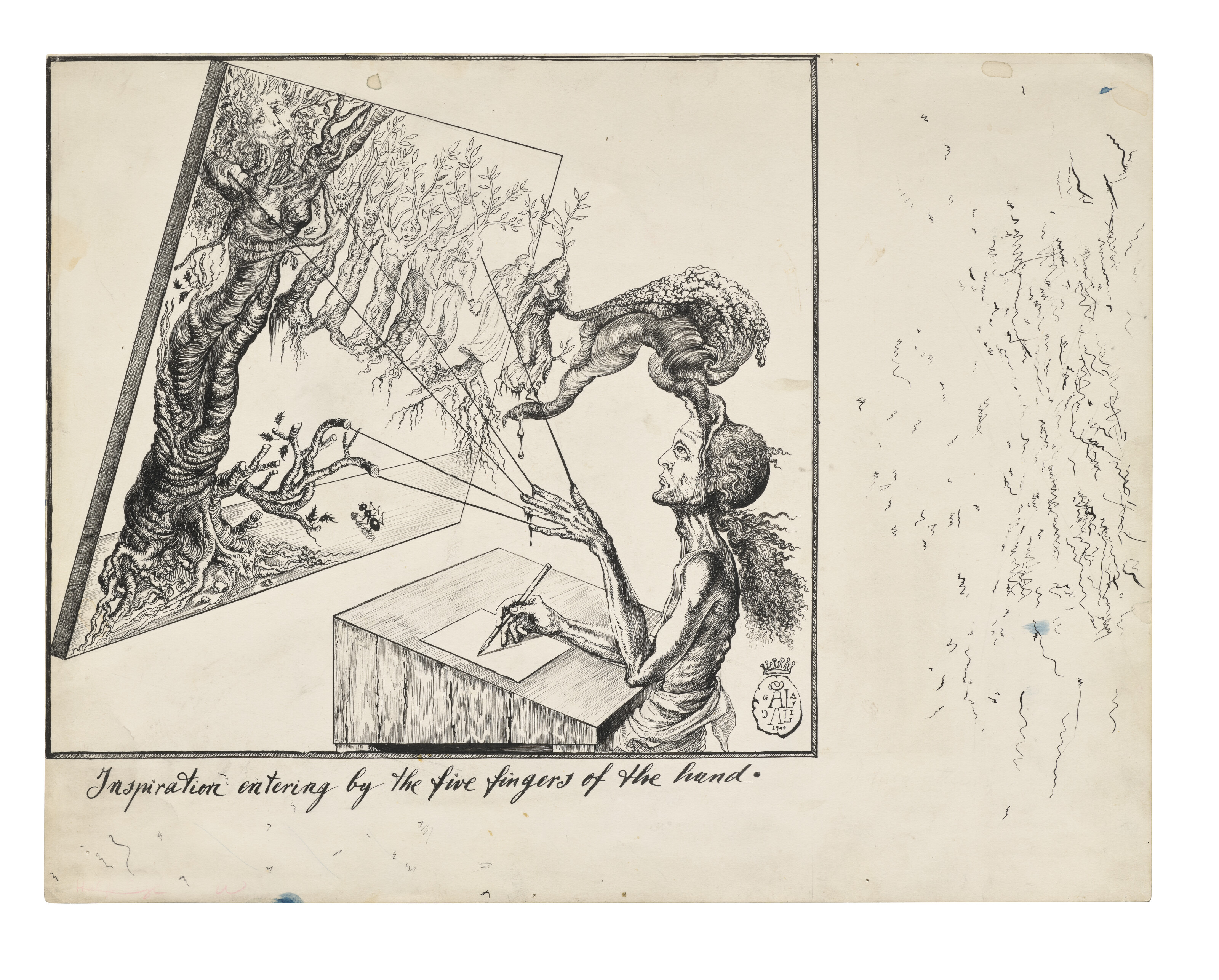 Salvador Dalí — Вдох осуществляется пятью пальцами руки, изображение 2