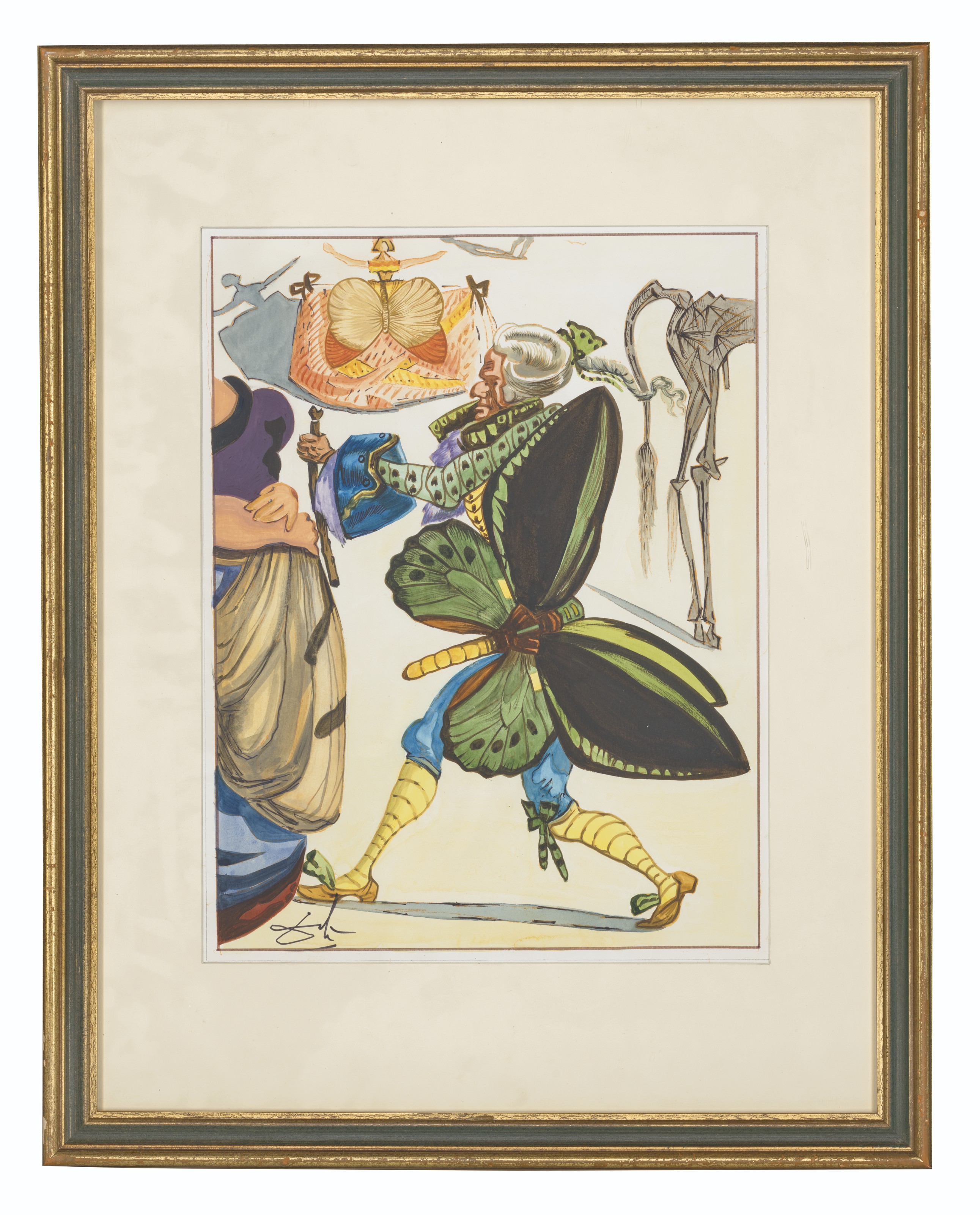 Salvador Dalí — Лукас Менье в костюме коррехидора, иллюстрация к "Треуголке" Педро де Аларсона, изображение 2