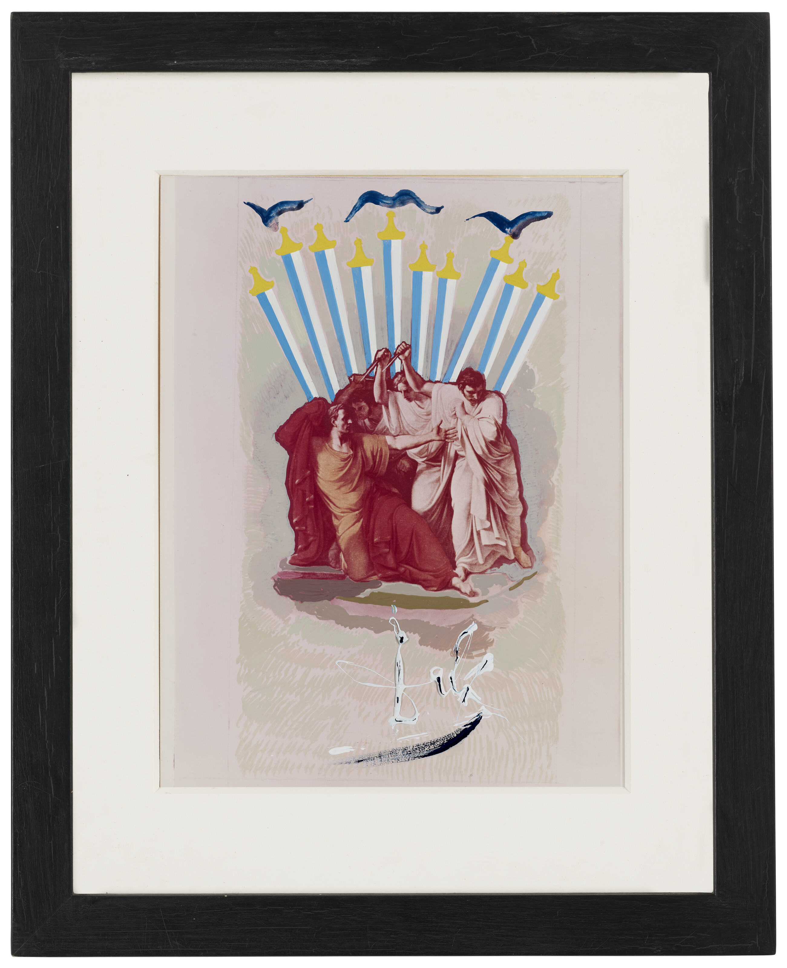 Salvador Dalí — Дикс (10) д'Эпе, тайный копатель, проект для новой карты "Вселенная Таро Сальвадора Дали", изображение 2