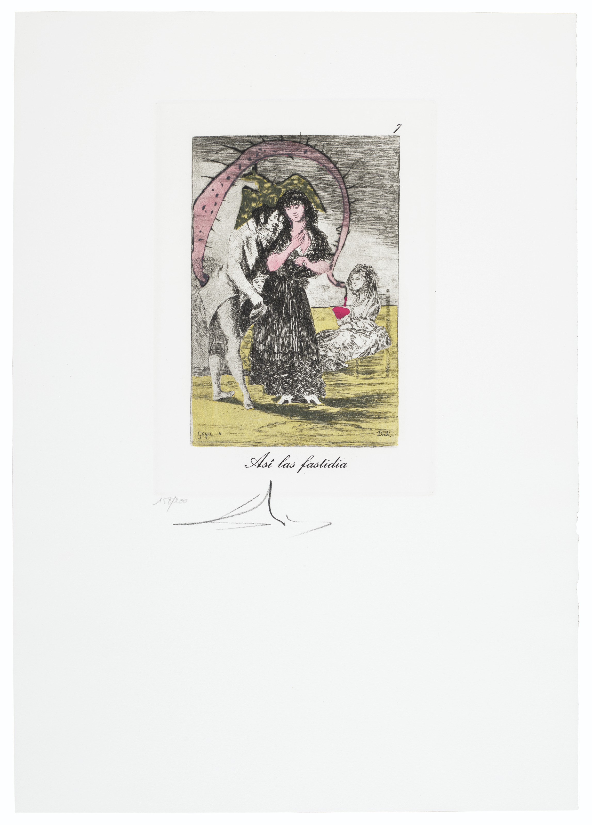 Salvador Dalí — "Капризы Гойи" Сальвадора Дали, Женева, Берггрюэн/Международные графические издания, 1977, изображение 11