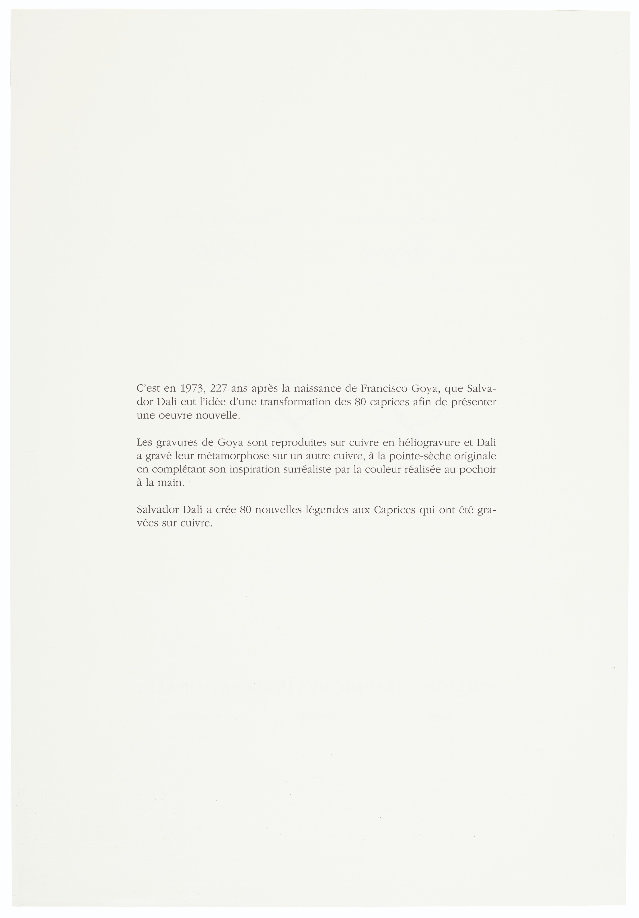 Salvador Dalí — "Капризы Гойи" Сальвадора Дали, Женева, Берггрюэн/Международные графические издания, 1977, изображение 5