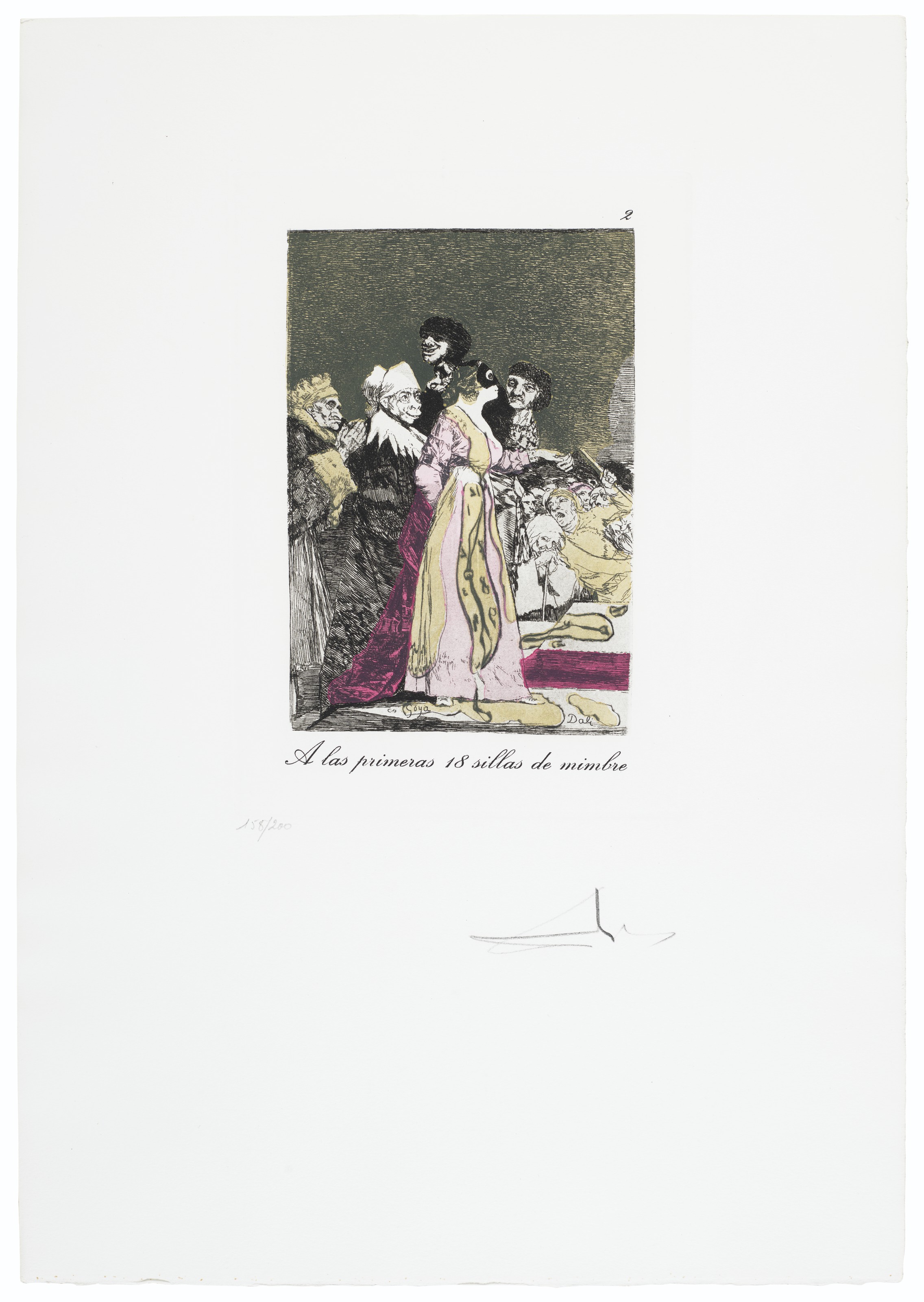 Salvador Dalí — "Капризы Гойи" Сальвадора Дали, Женева, Берггрюэн/Международные графические издания, 1977, изображение 6