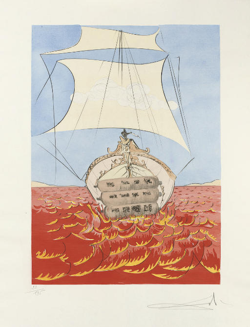 Salvador Dalí — "Три брата Израиля", Transworld Art, Нью-Йорк, 1973 (M. & L. 618-30)