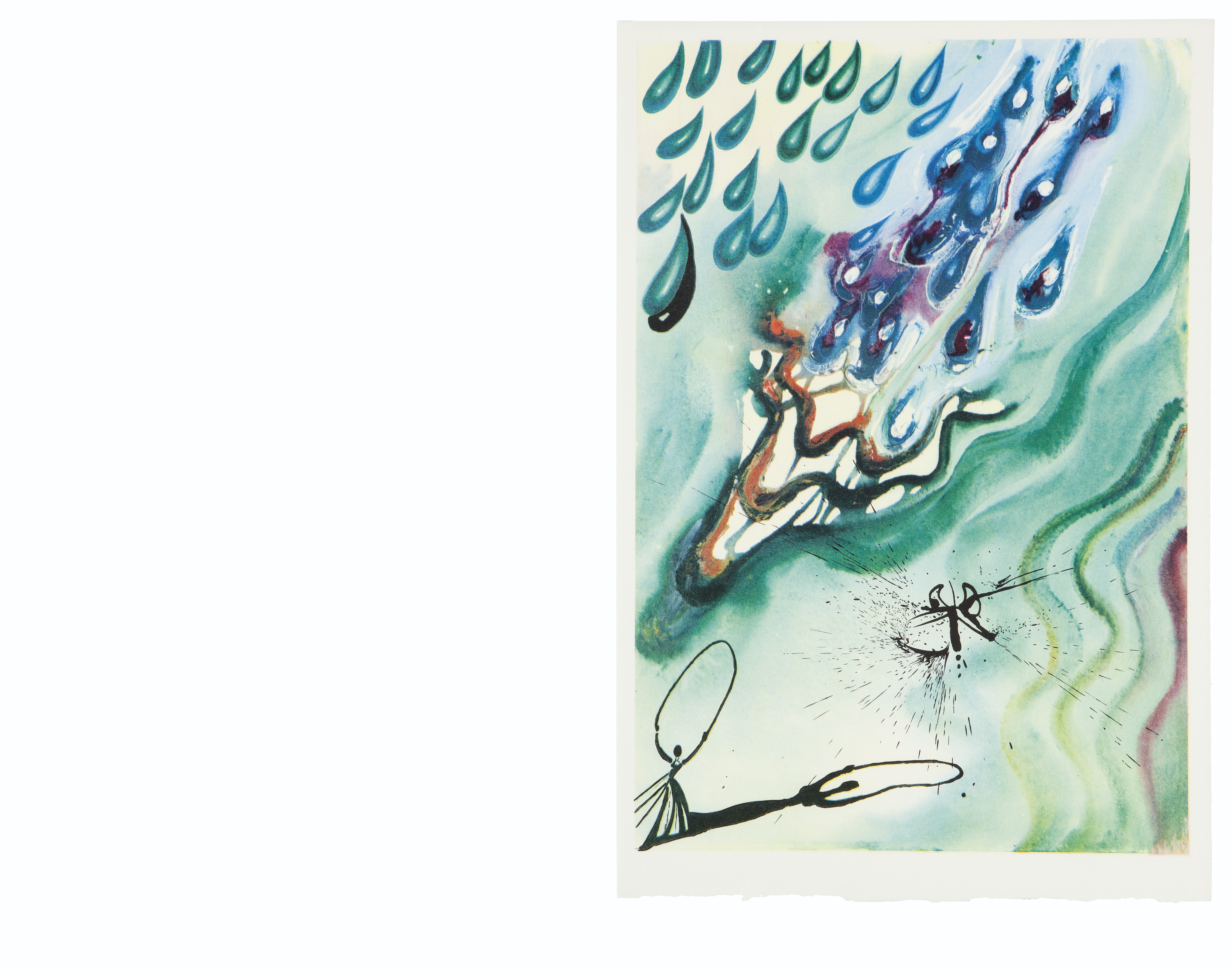 Salvador Dalí — Льюис Кэрролл, "Приключения Алисы в стране чудес", издательство "Меценат Пресс", Рэндом Хаус, Нью-Йорк, 1969, изображение 3