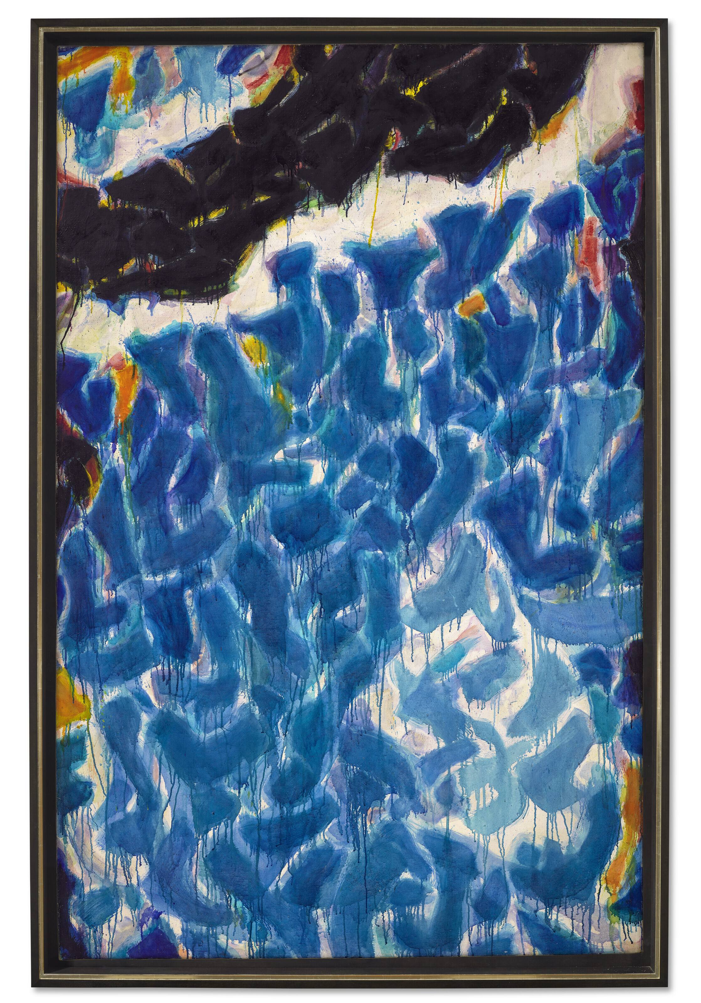 Sam Francis — Композиция в синих и черных тонах, изображение 2