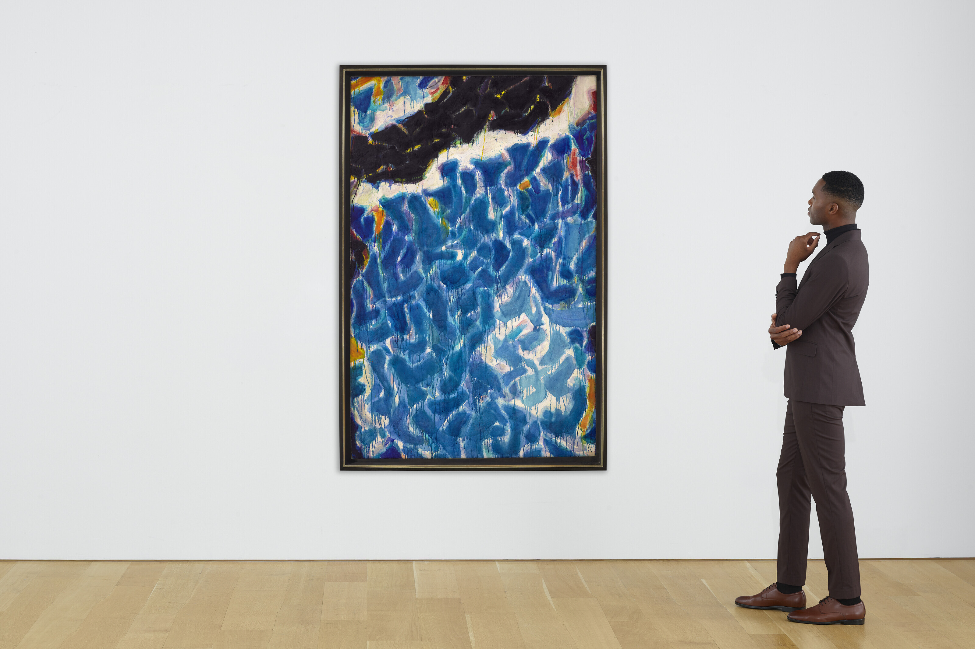 Sam Francis — Композиция в синих и черных тонах, изображение 4