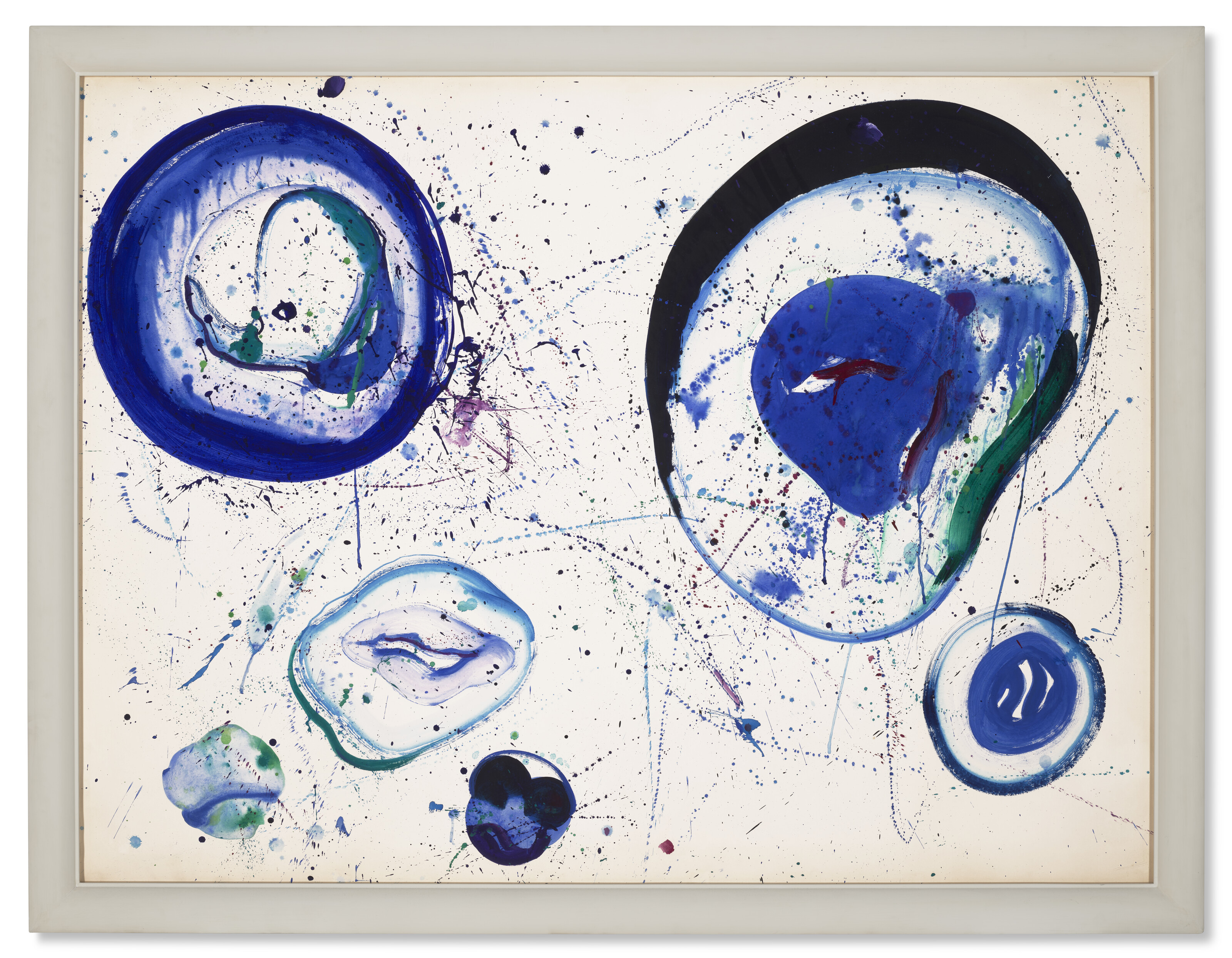 Sam Francis — Без названия (Синие шары), изображение 2