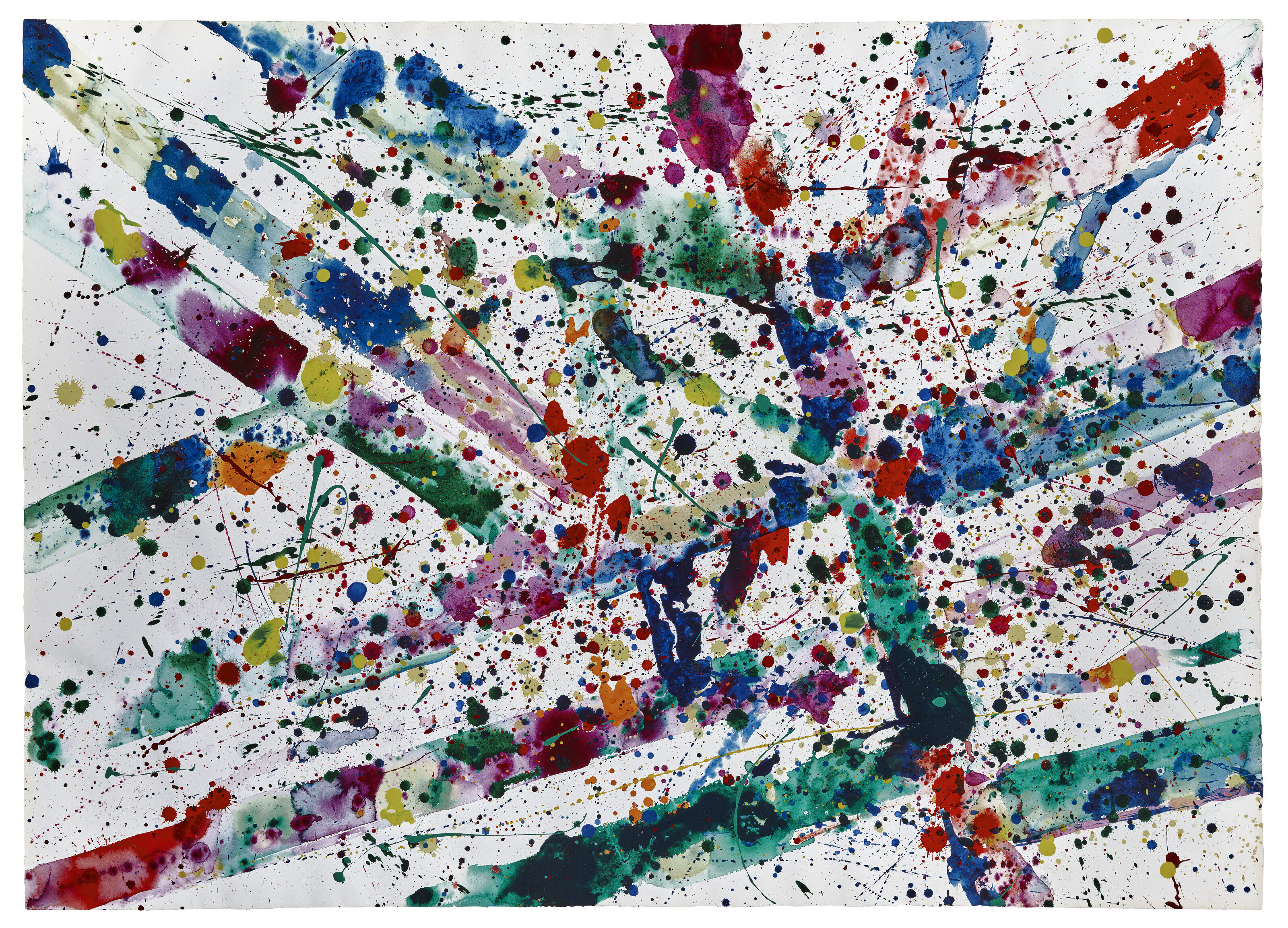 Sam Francis — Триптих без названия (посередине)
