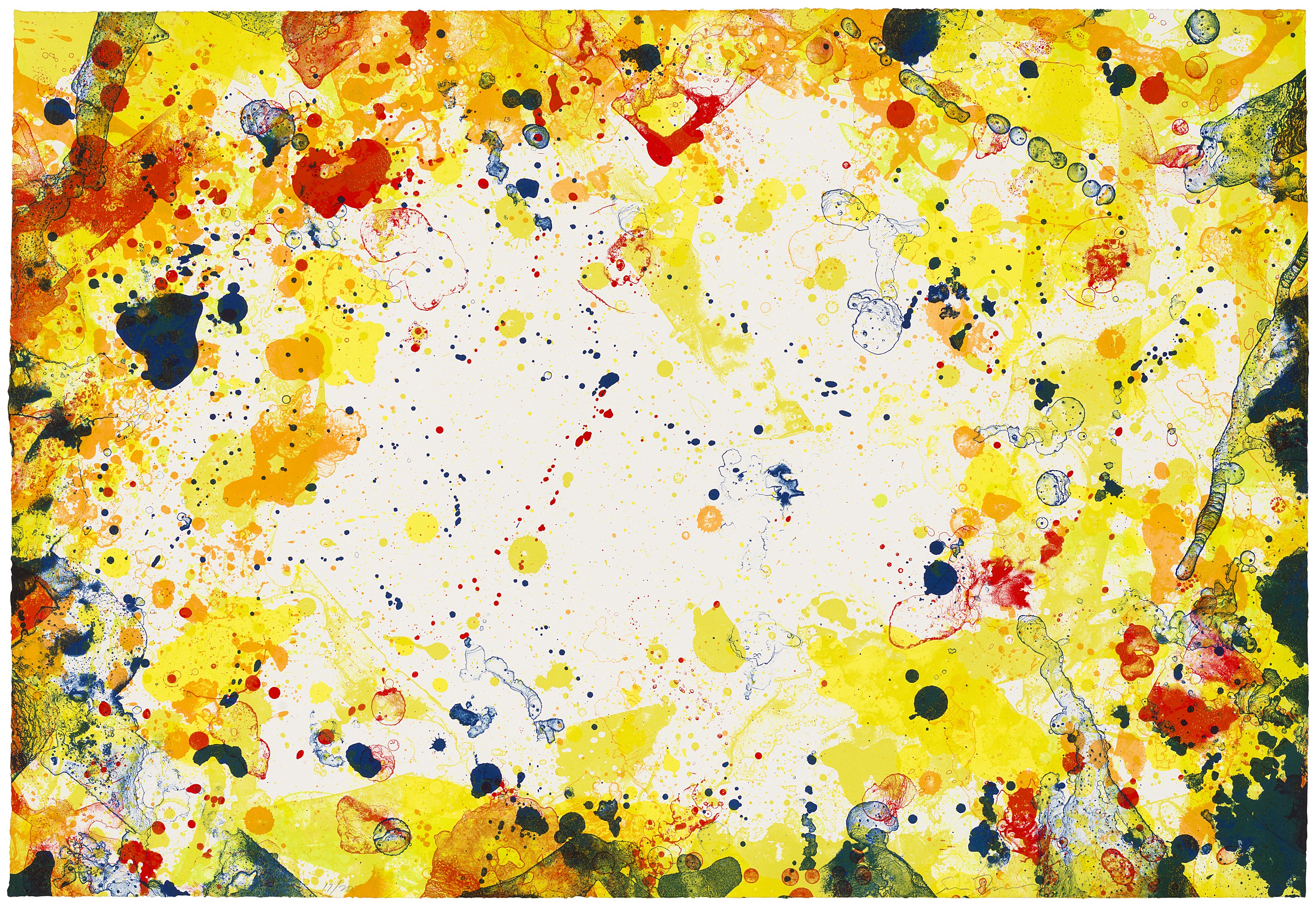 Sam Francis — Голубой глаз над Китаем