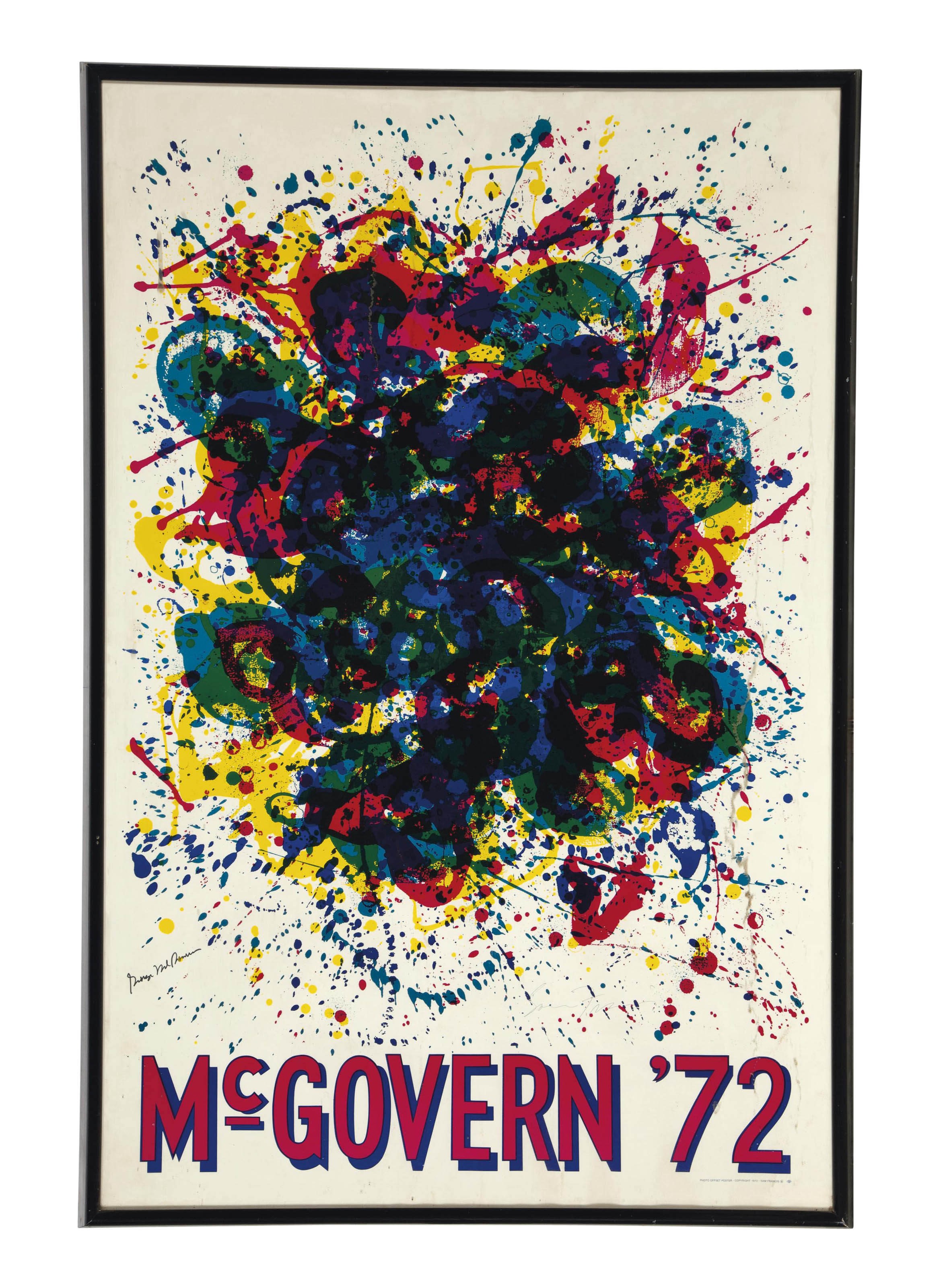 Sam Francis — Без названия (плакат президентской кампании Джорджа Макговерна 1972 года)