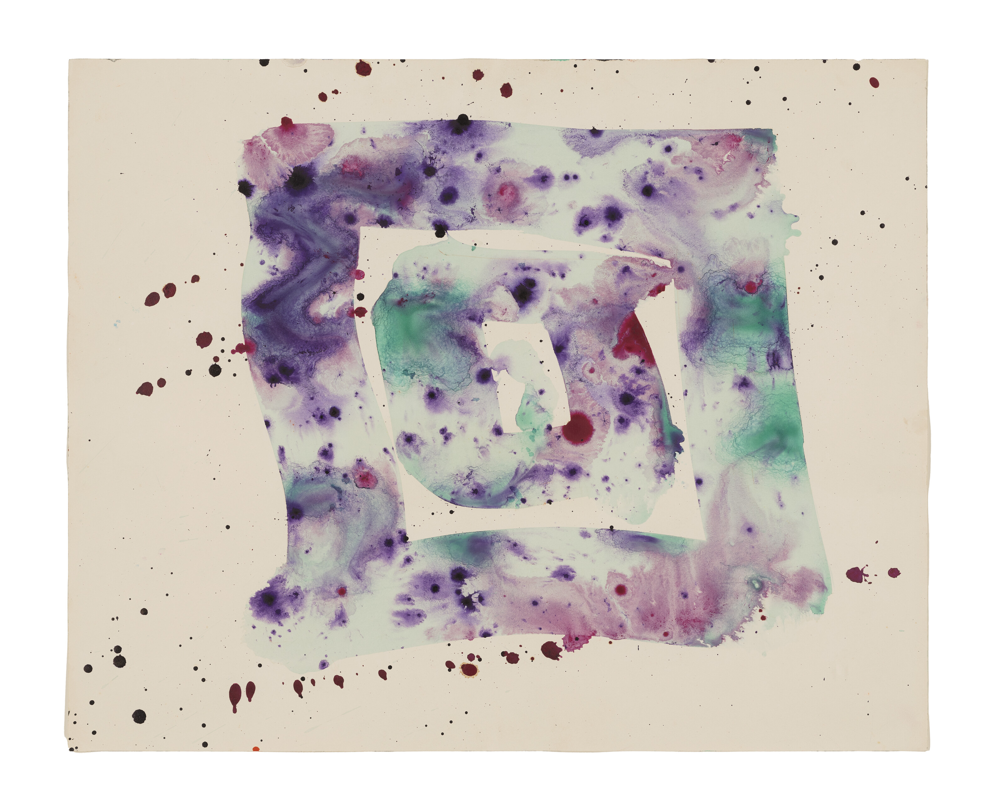 Sam Francis — Без названия (Абстрактная композиция)