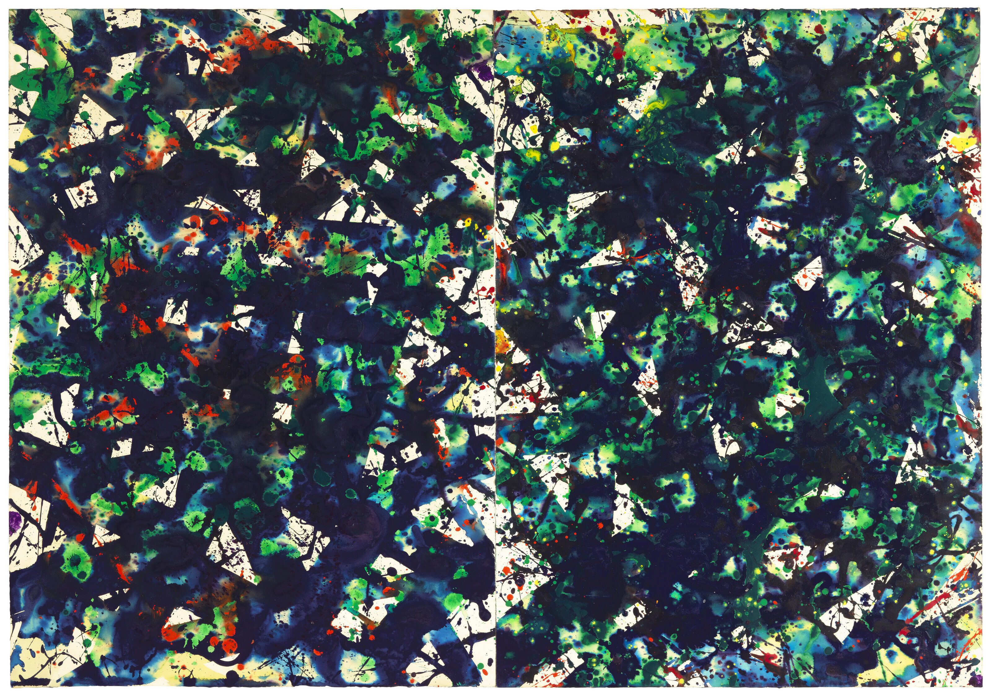 Sam Francis — Диптих без названия