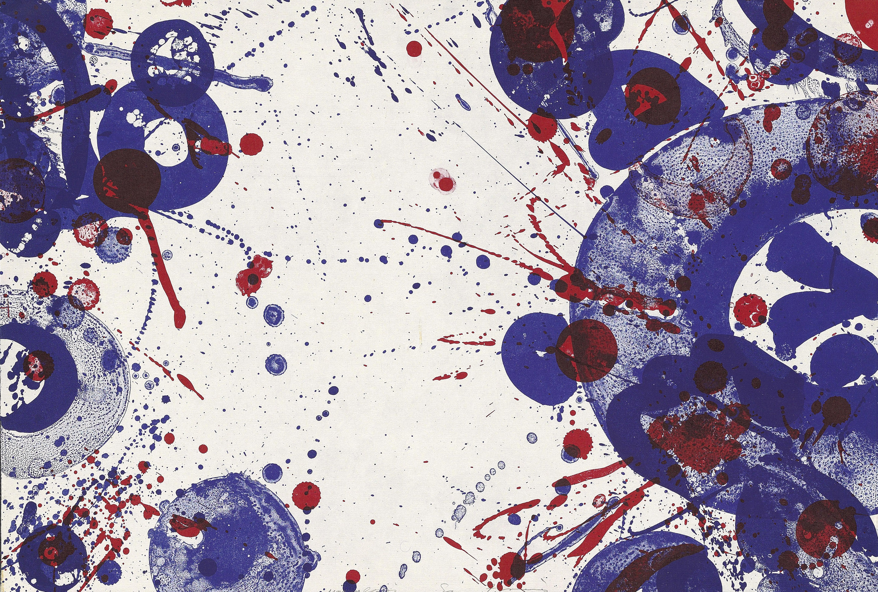 Sam Francis — Три тарелки, из коробки из Пасадены., изображение 3
