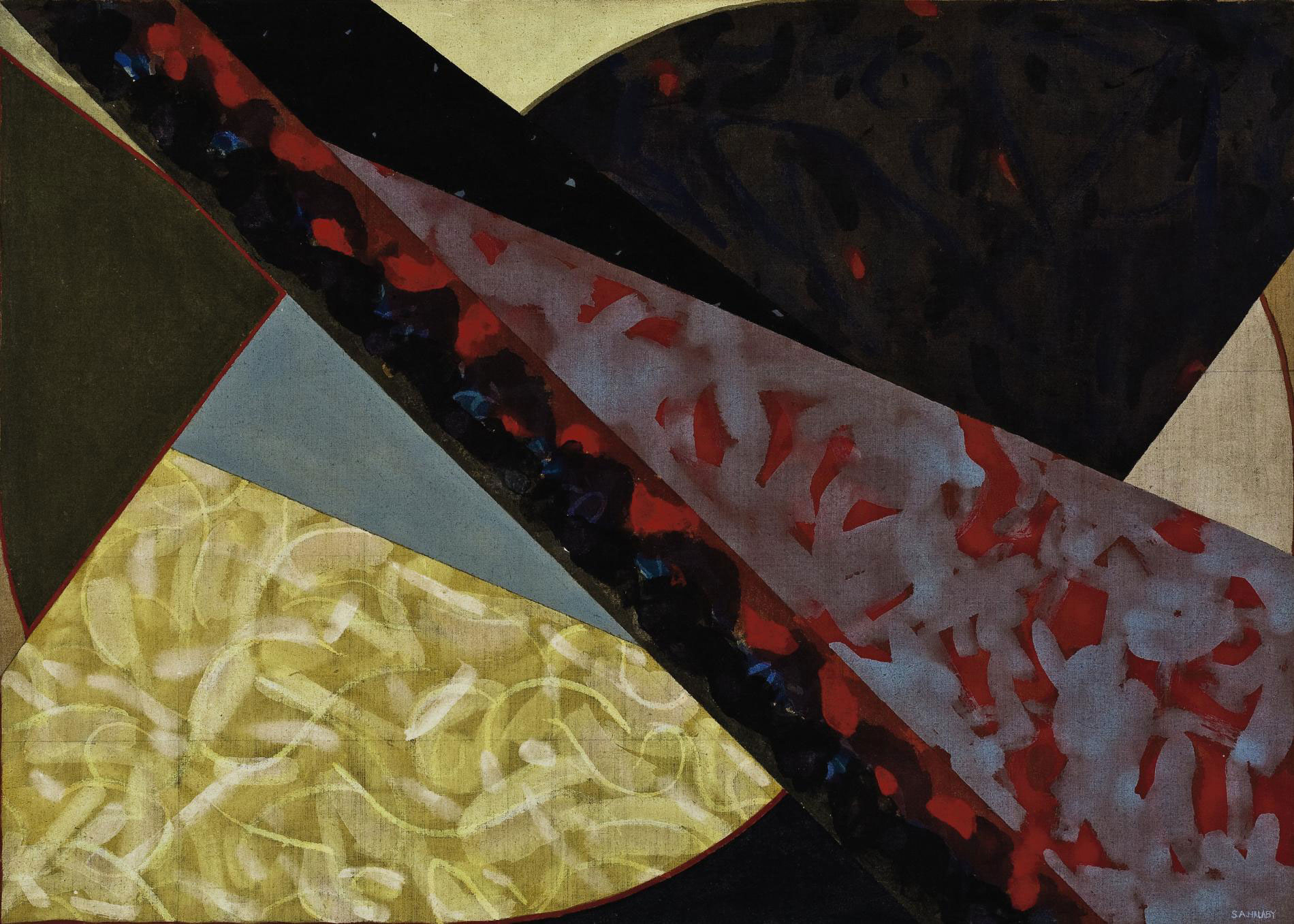 Samia Halaby — Без названия (N# 354-1961)