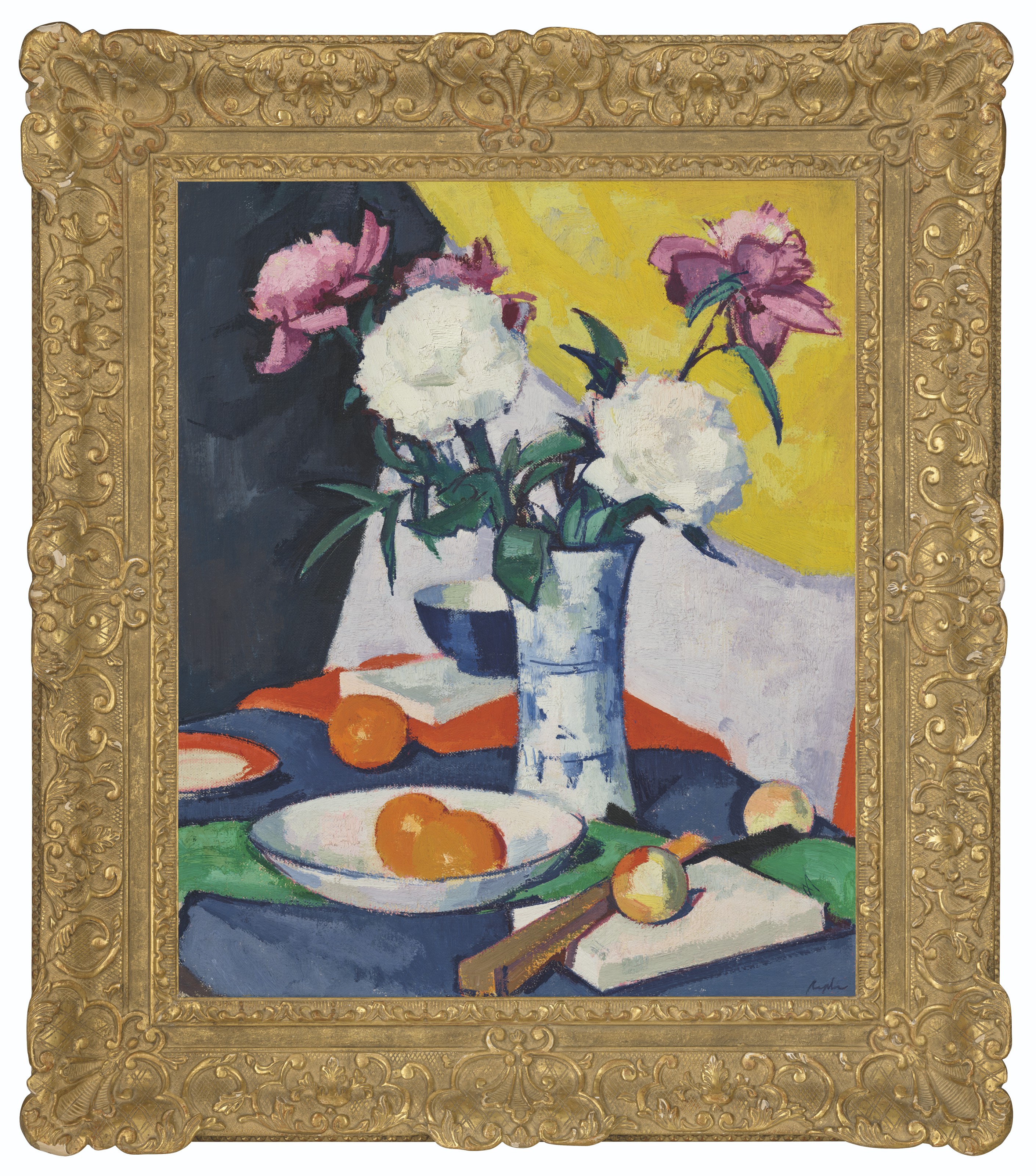 Samuel John Peploe — Цветы и фрукты, изображение 2