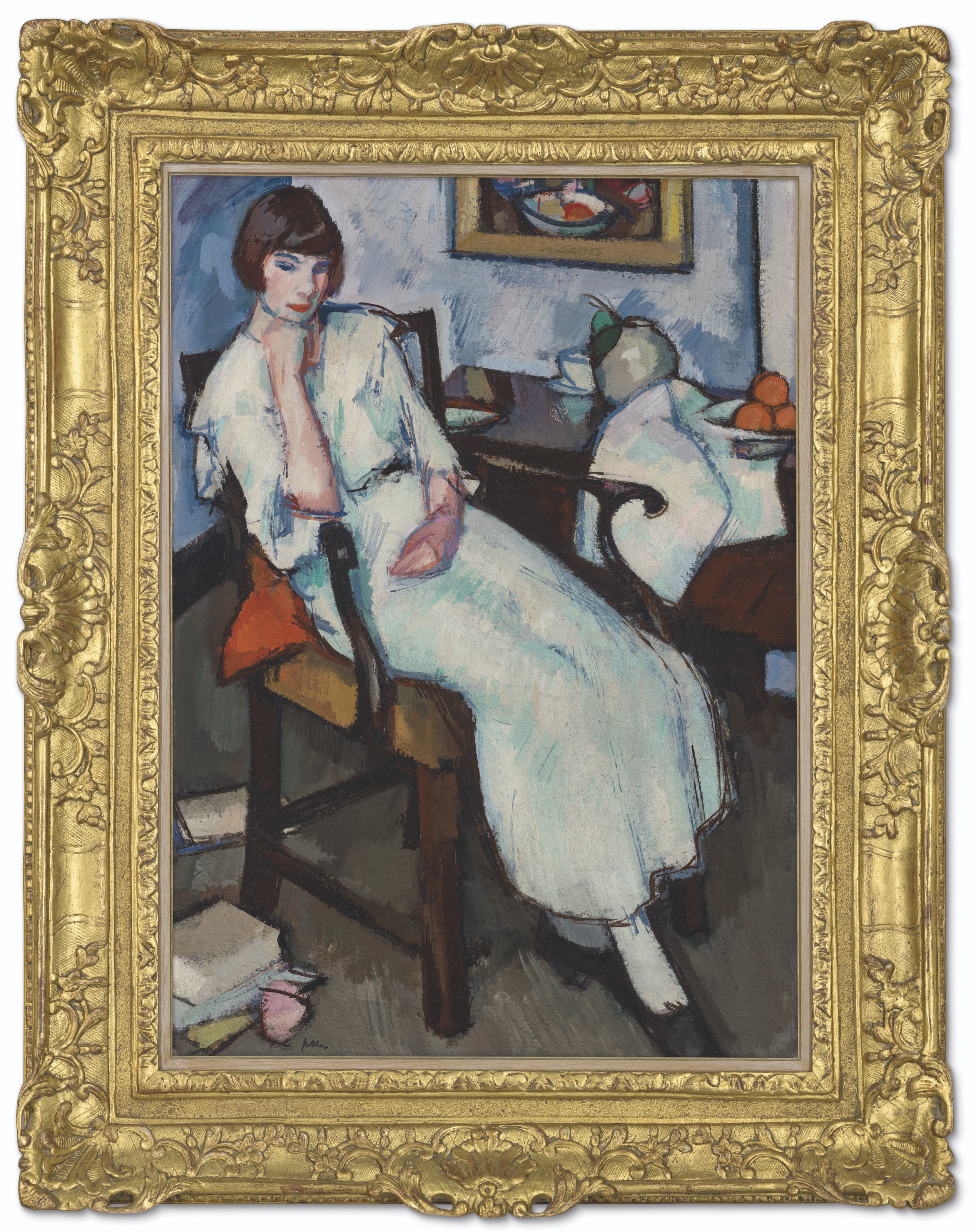 Samuel John Peploe — Девушка в белом, изображение 2