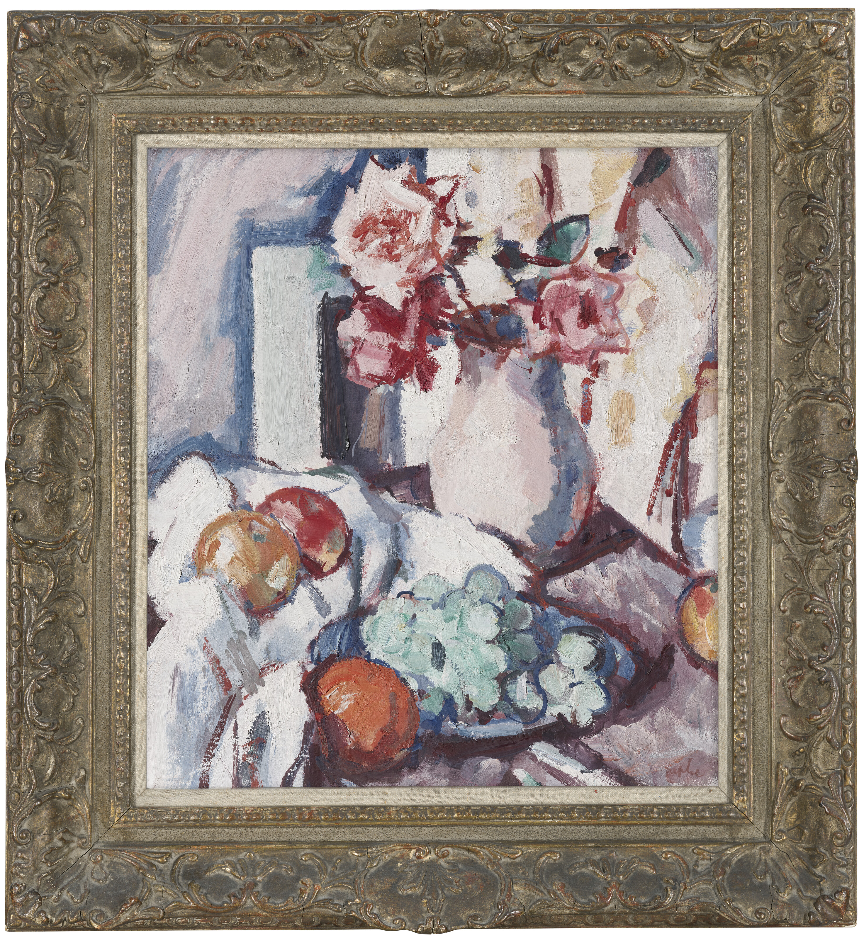 Samuel John Peploe — Розы и фрукты, изображение 2