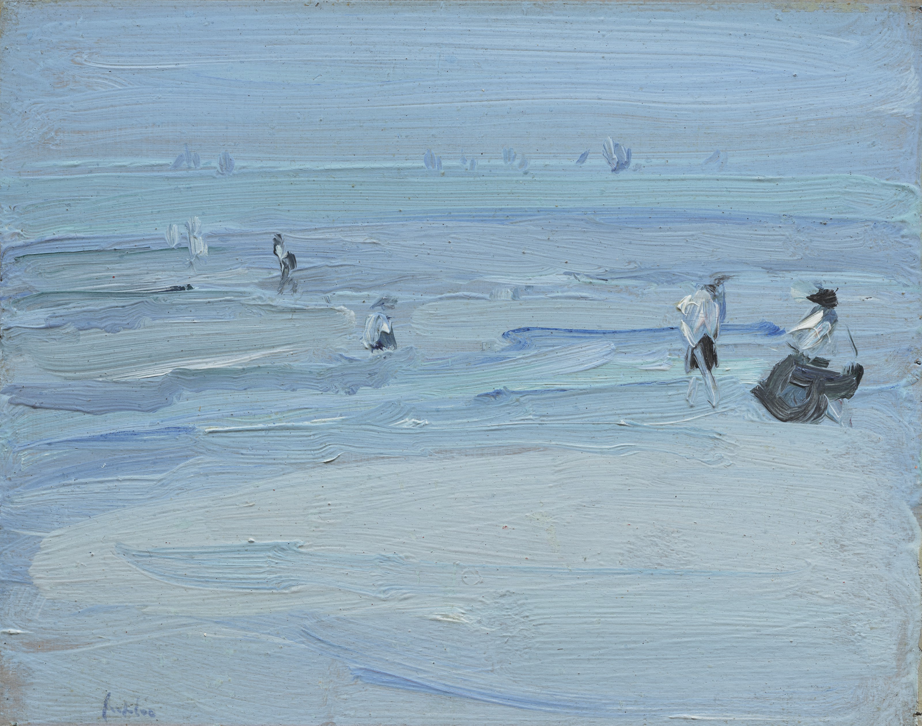Samuel John Peploe — Парижский пляж, изображение 1