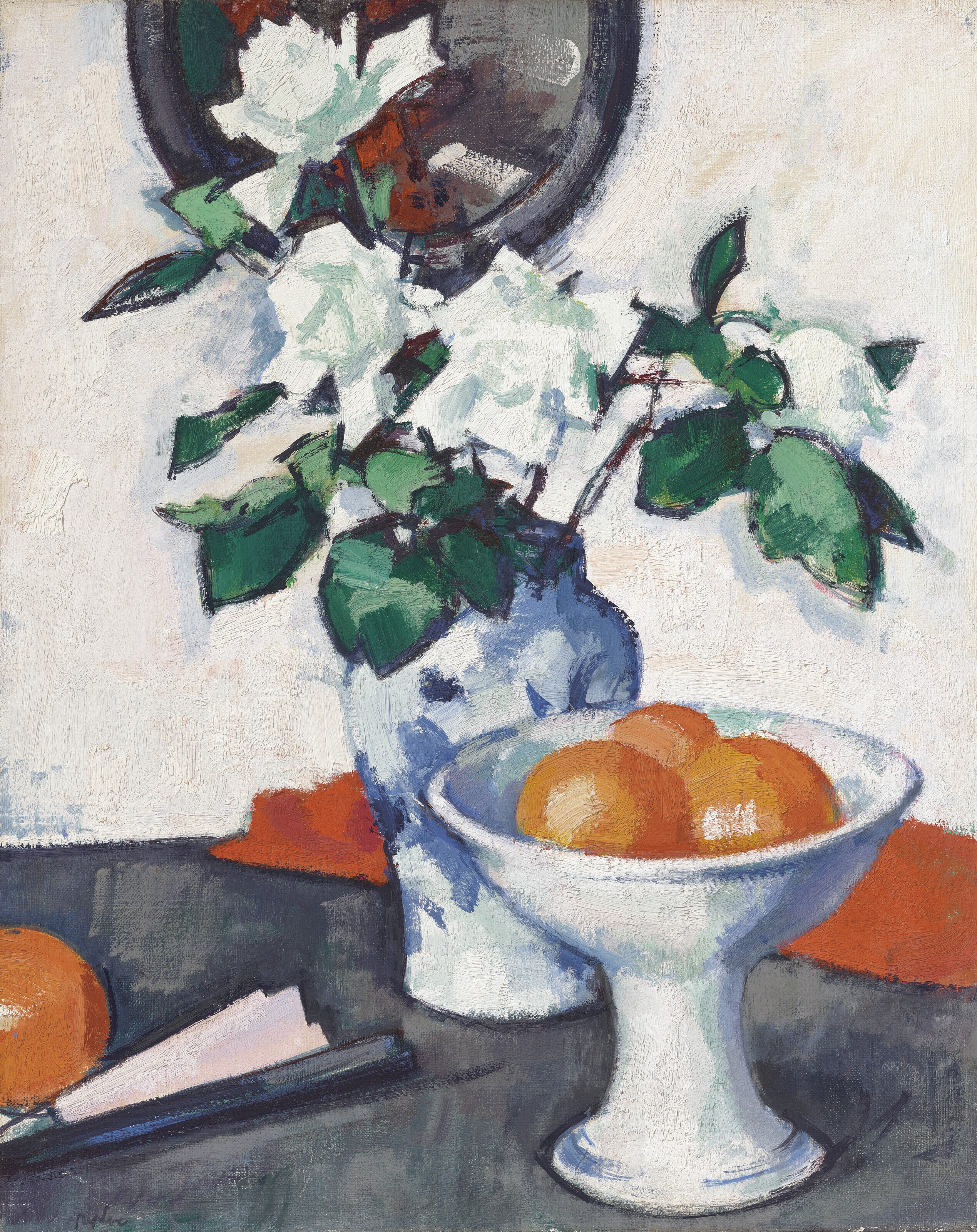 Samuel John Peploe — Белые розы, изображение 2