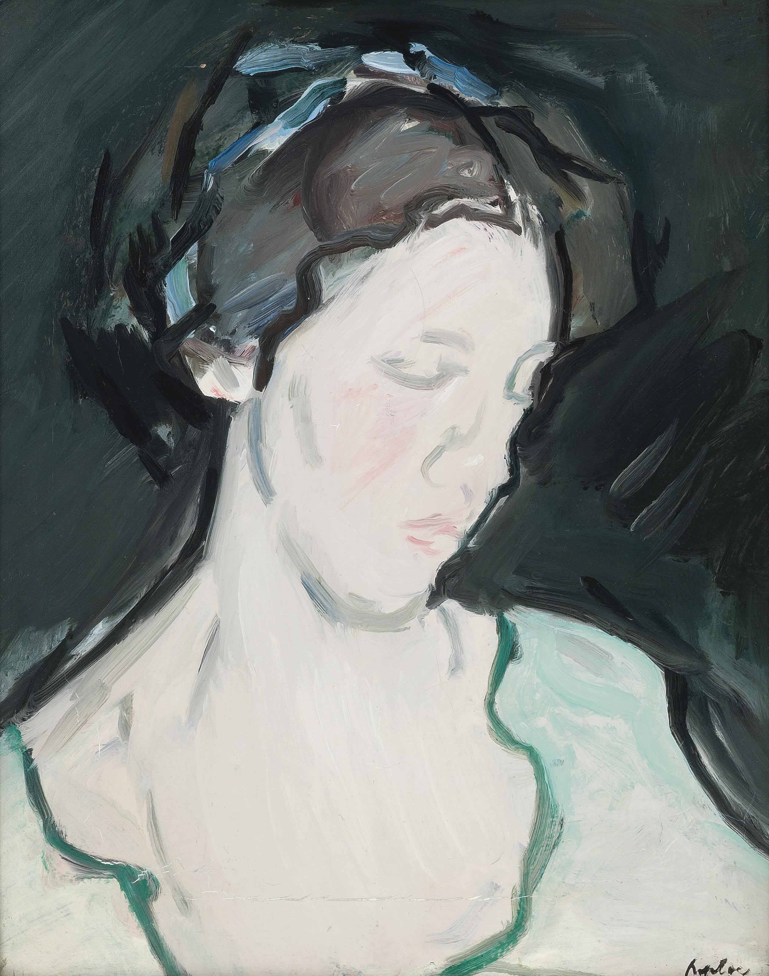 Samuel John Peploe — Портрет дамы