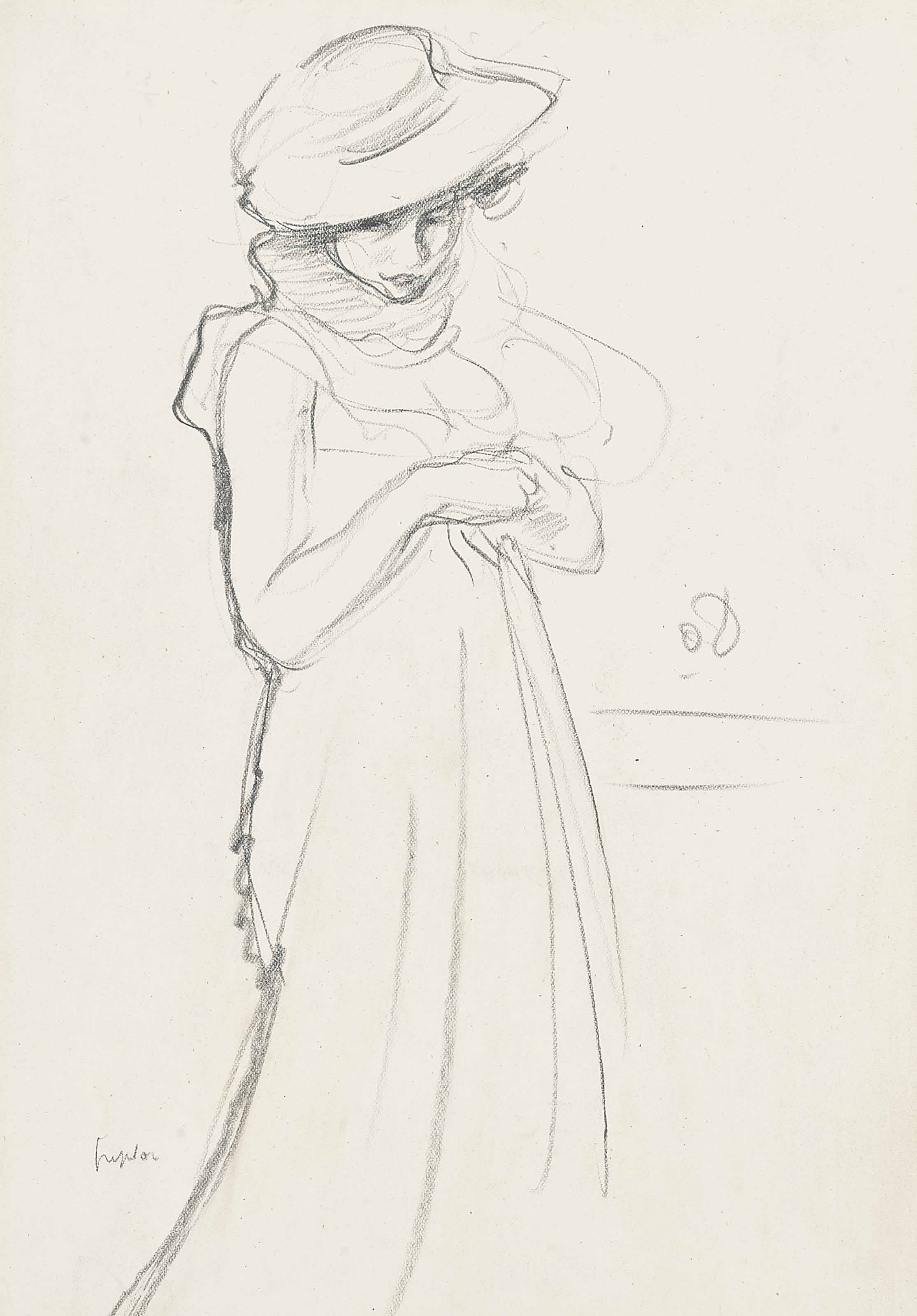 Samuel John Peploe — Этюд Пегги в шляпе