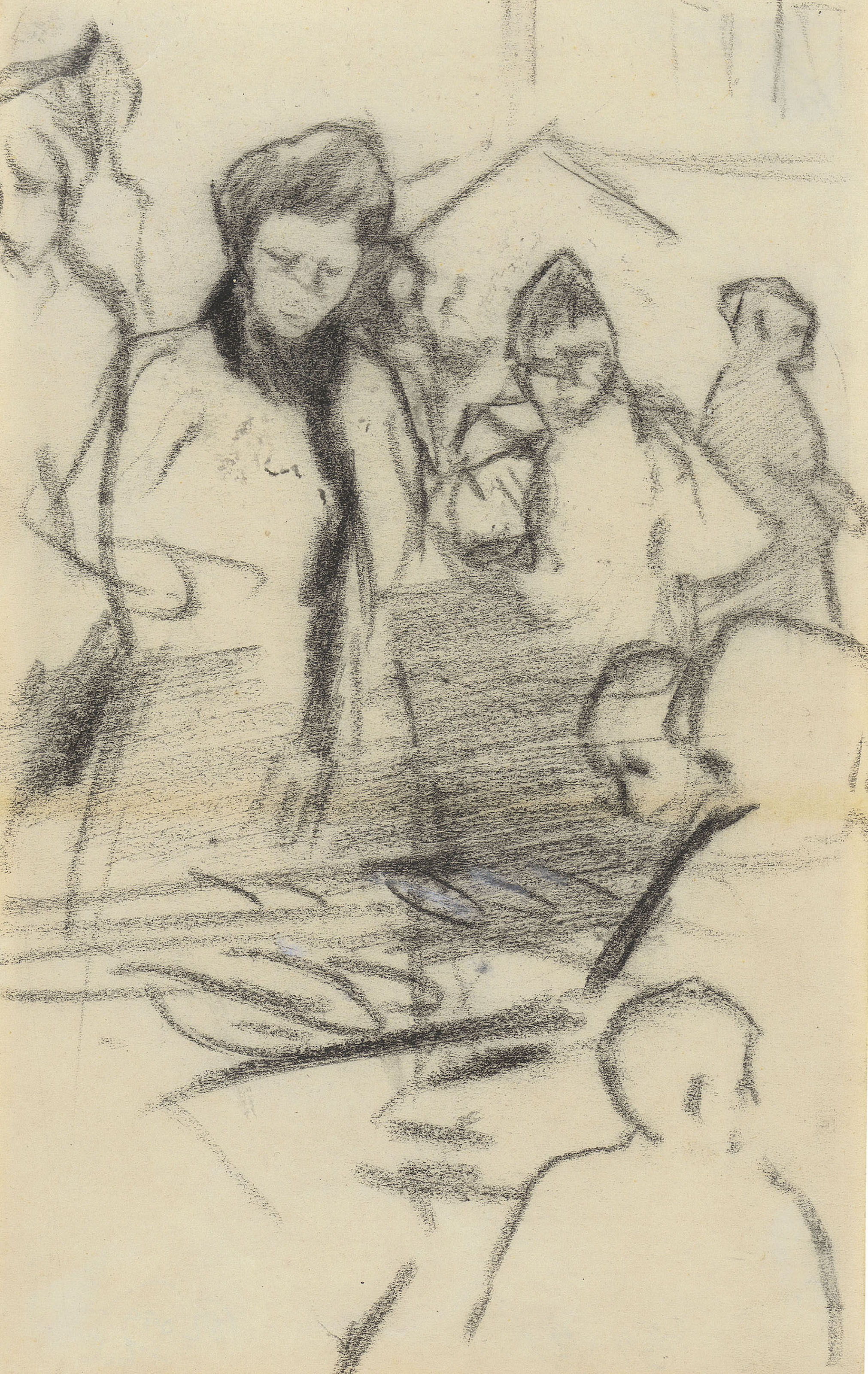 Samuel John Peploe — (i) Две собаки; (ii) Рыбный ларек, изображение 2