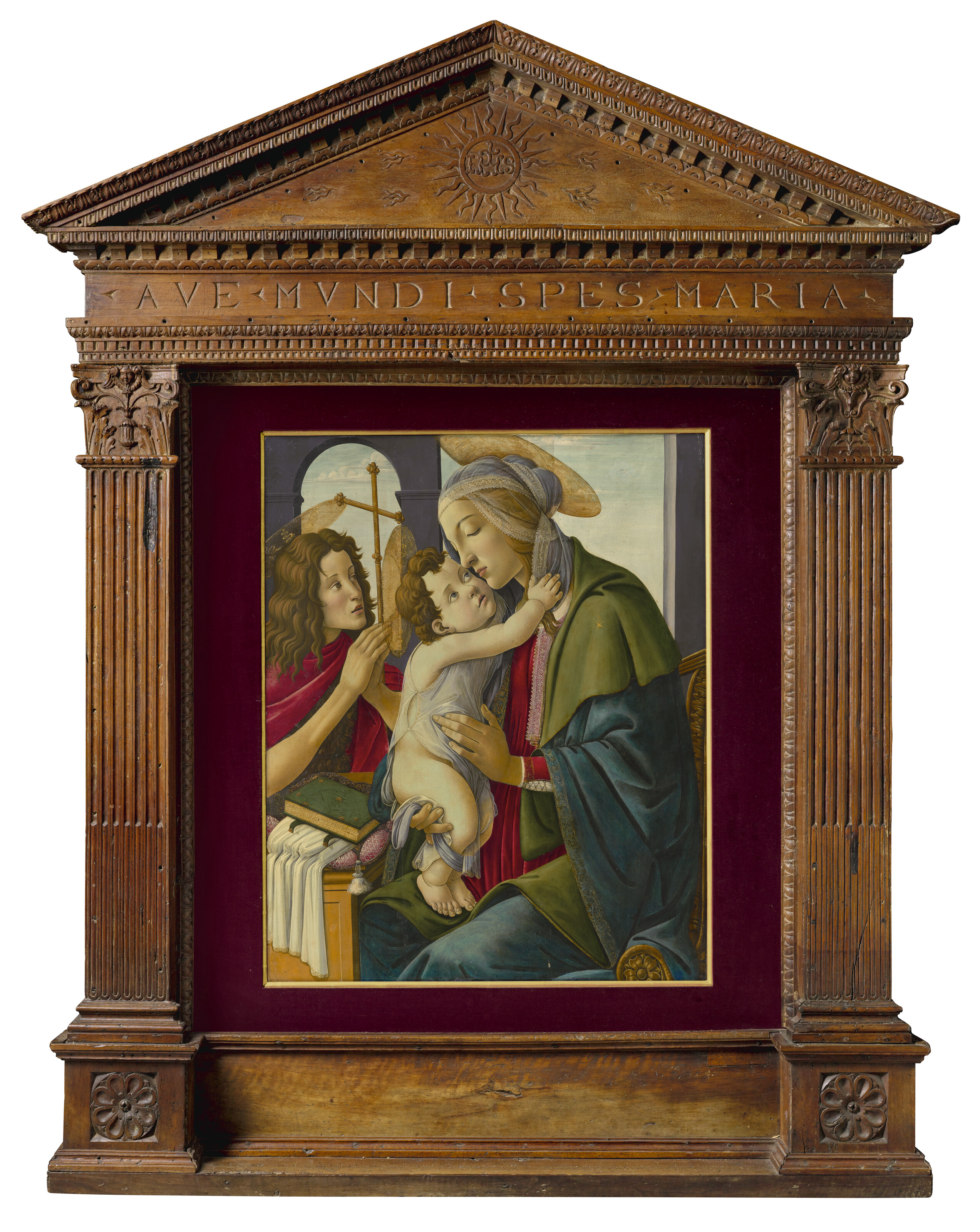 Sandro Botticelli — Мадонна с младенцем и юным святым Иоанном Крестителем, изображение 2