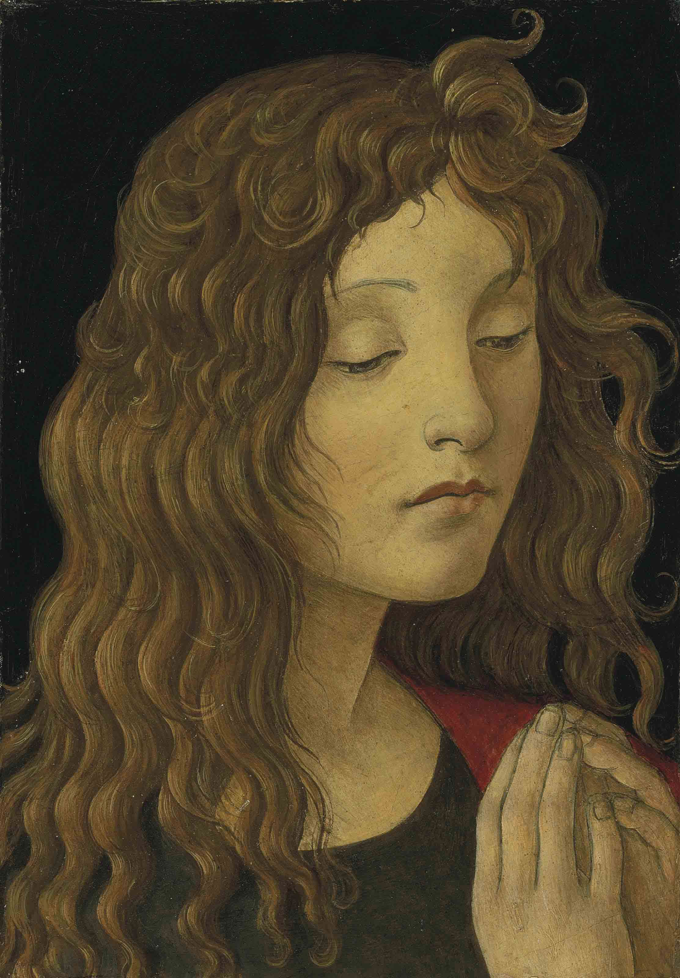 Sandro Botticelli — Святой Иоанн Креститель - фрагмент