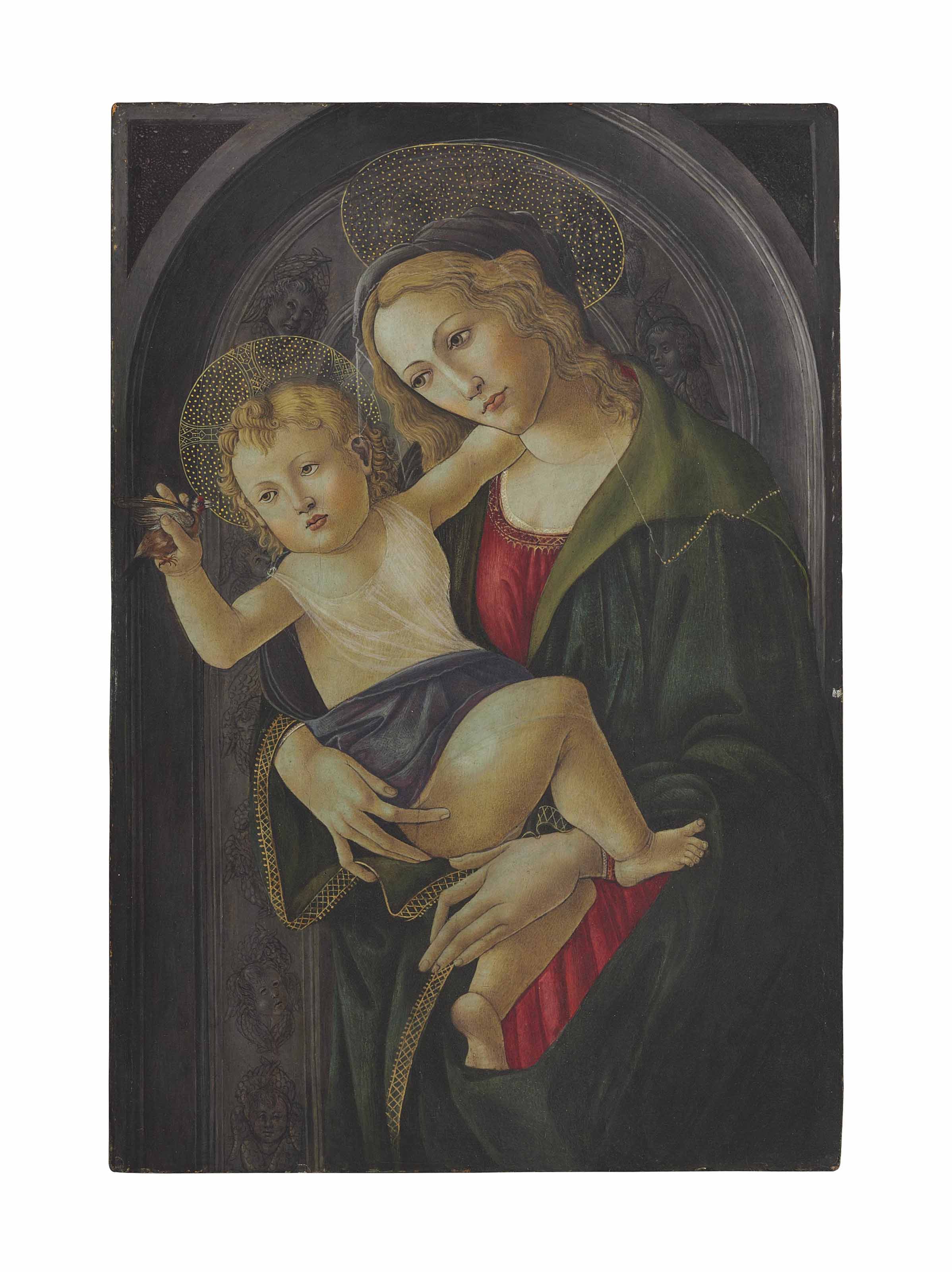Sandro Botticelli — Мадонна с младенцем в нише