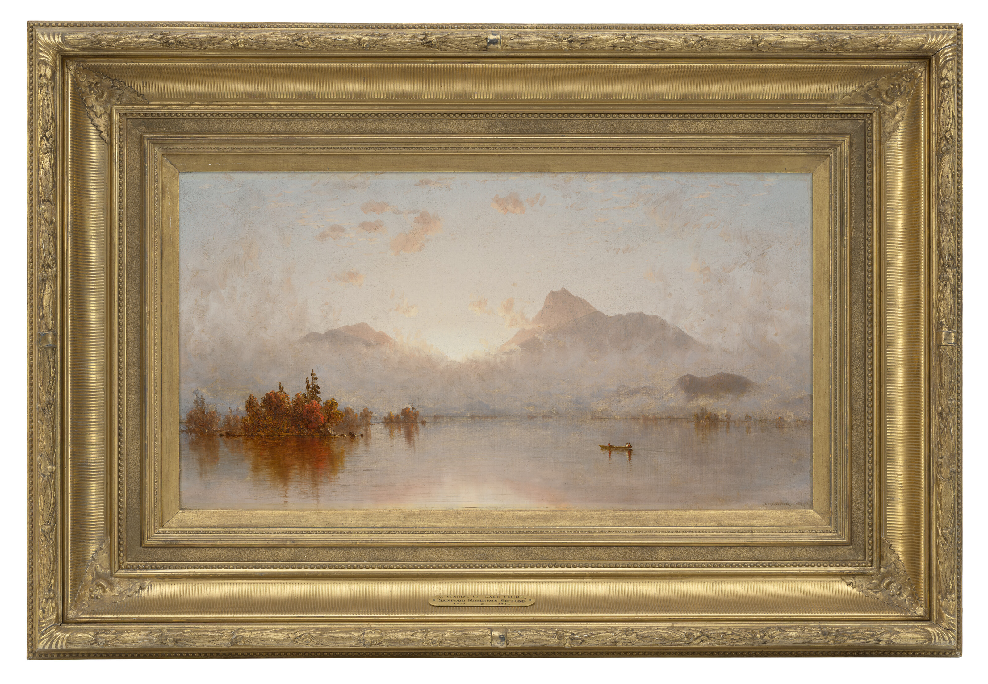 Sanford Robinson Gifford — Восход солнца на озере Джордж, изображение 2