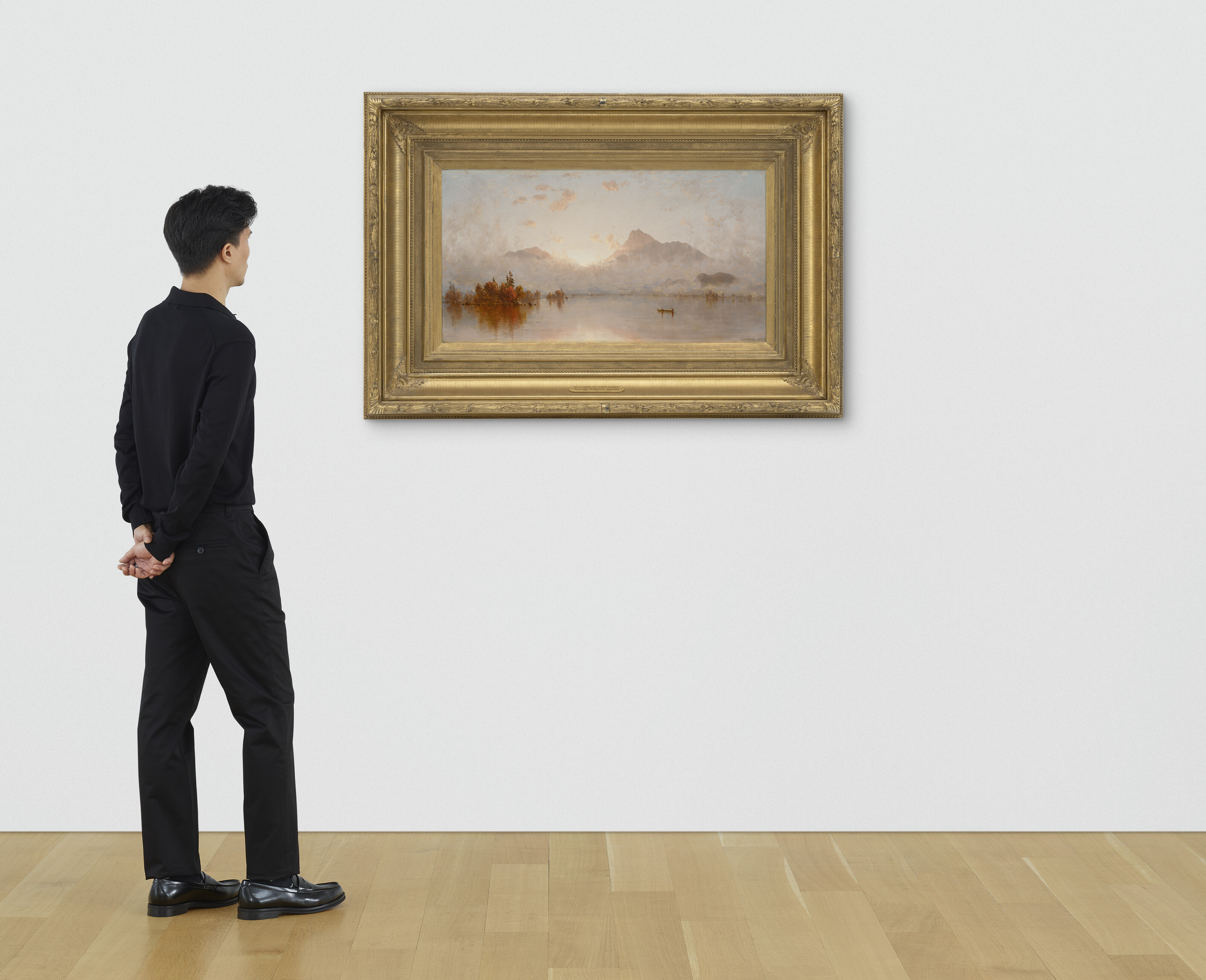Sanford Robinson Gifford — Восход солнца на озере Джордж, изображение 4