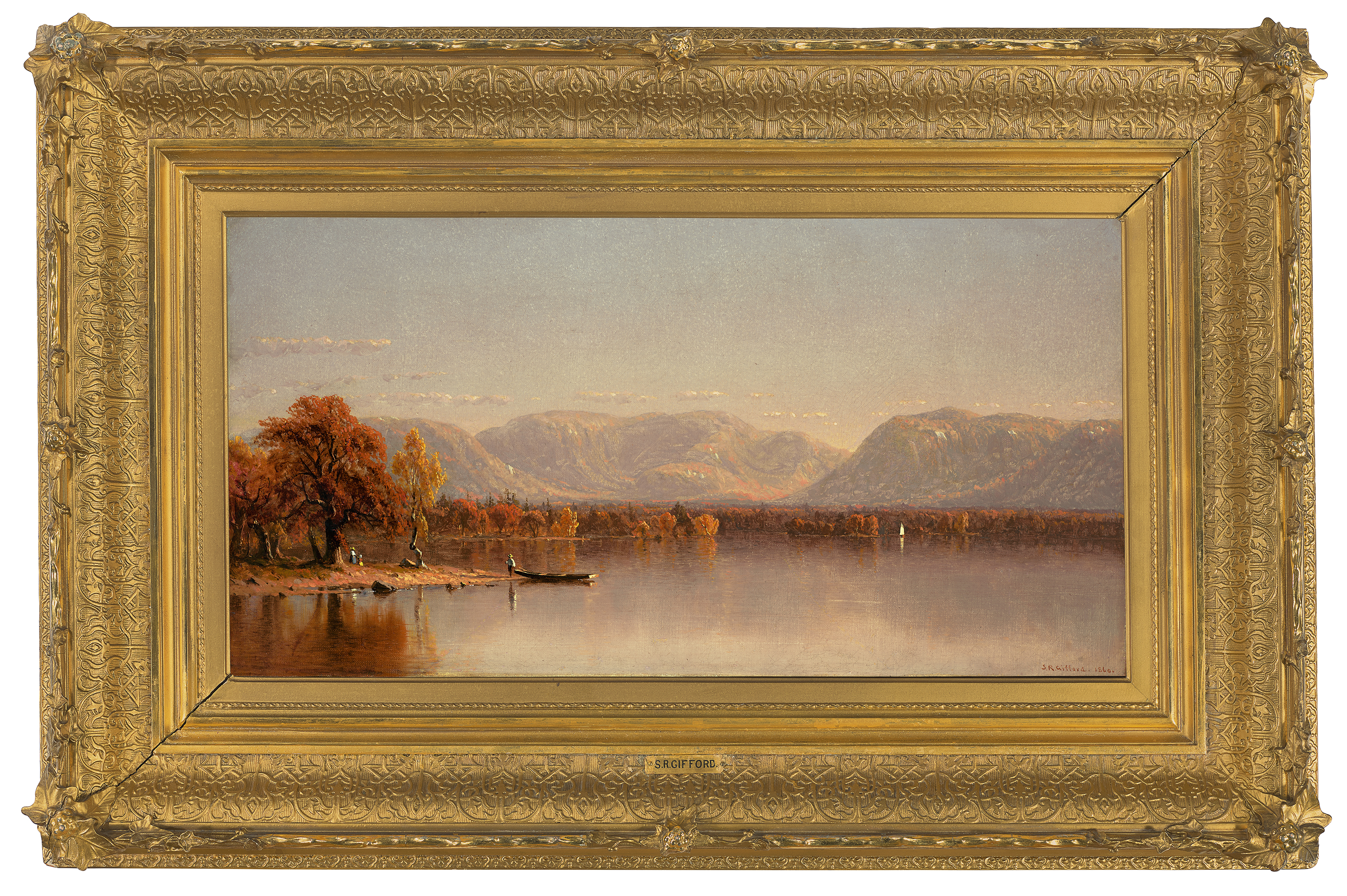 Sanford Robinson Gifford — Озеро Сунапи, Нью-Гэмпшир, изображение 4