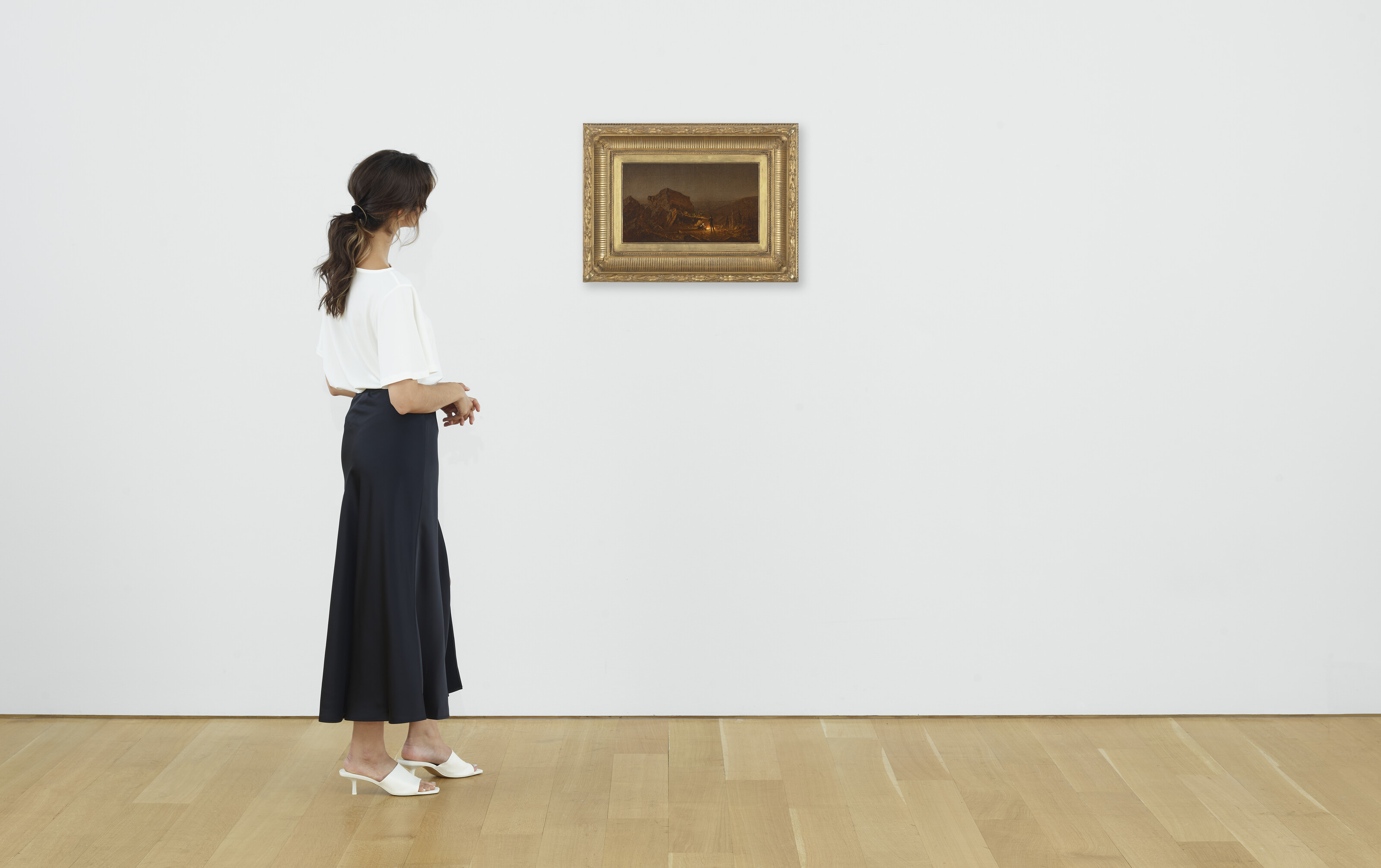 Sanford Robinson Gifford — Ночевка в кемпинге на горе Мэнсфилд, изображение 5