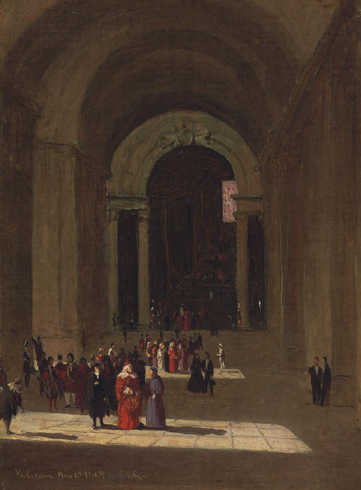 Sanford Robinson Gifford — В соборе Святого Петра, Рим